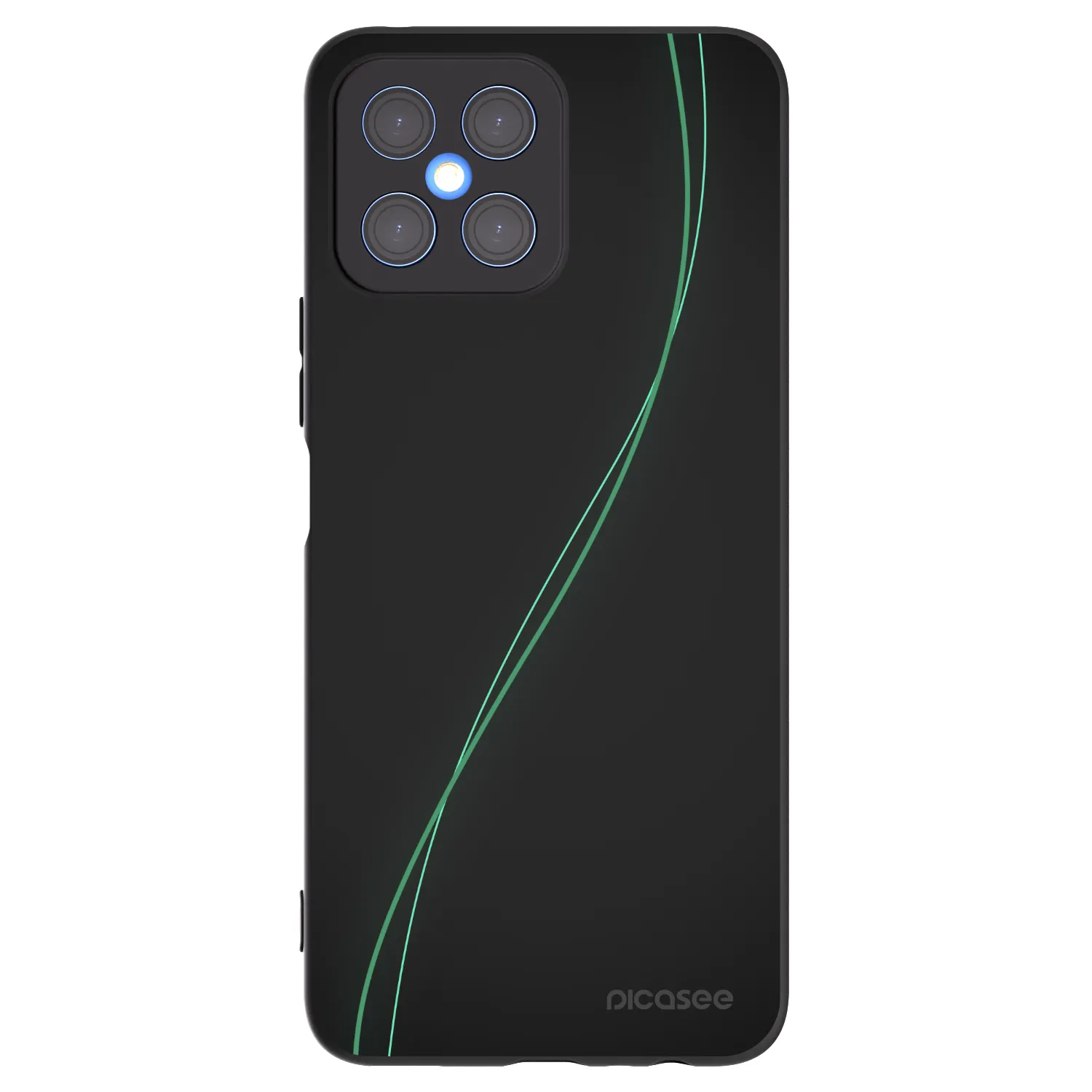 Picasee Μαύρη θήκη σιλικόνης για Honor X8 4G - Be Different