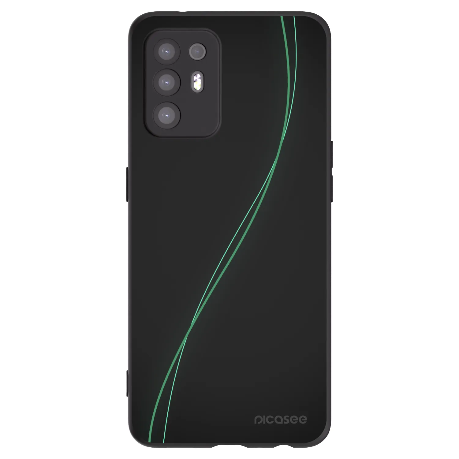 Picasee Μαύρη θήκη σιλικόνης για OPPO A94 5G - Be Different