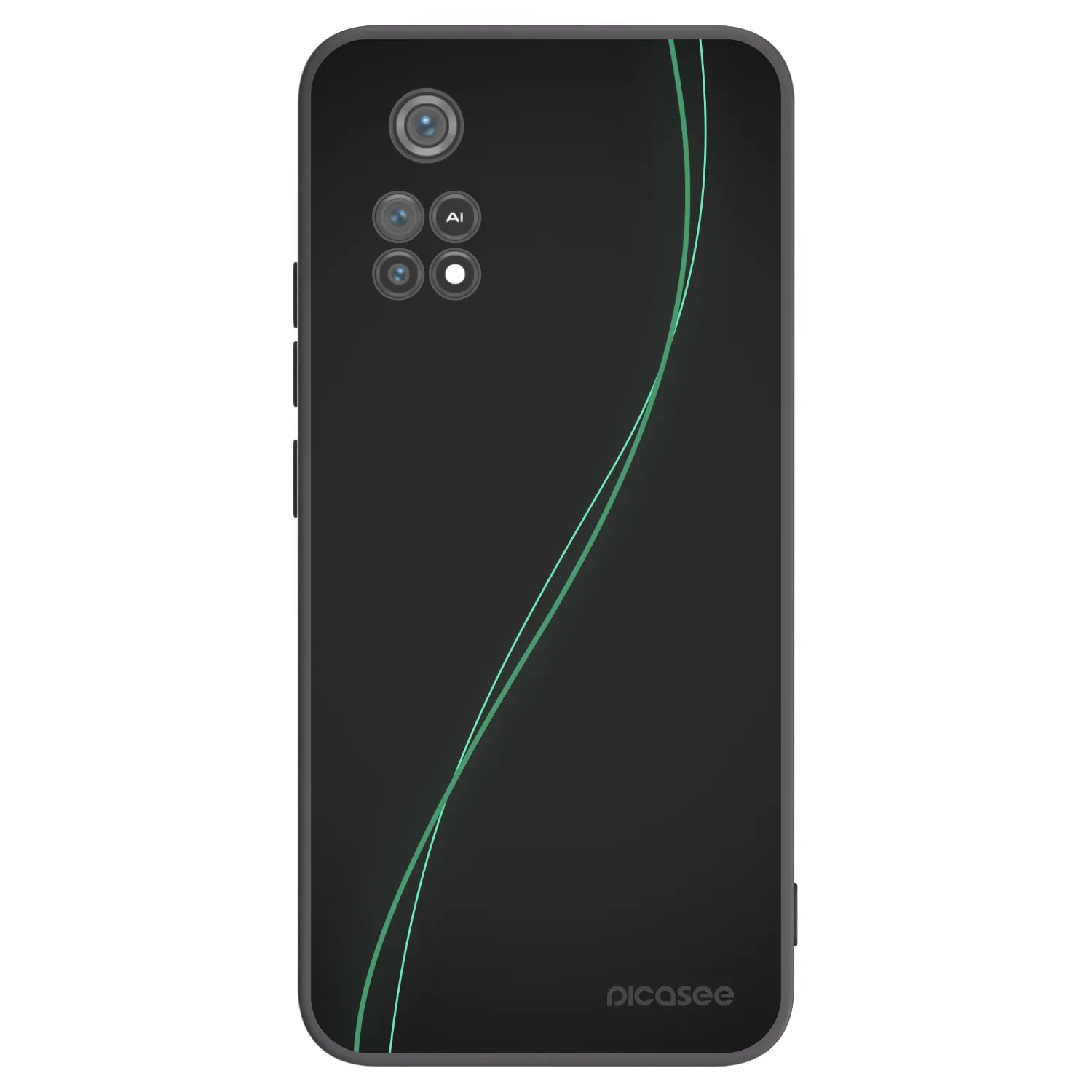 Picasee Μαύρη θήκη σιλικόνης για Xiaomi Poco M4 Pro - Be Different