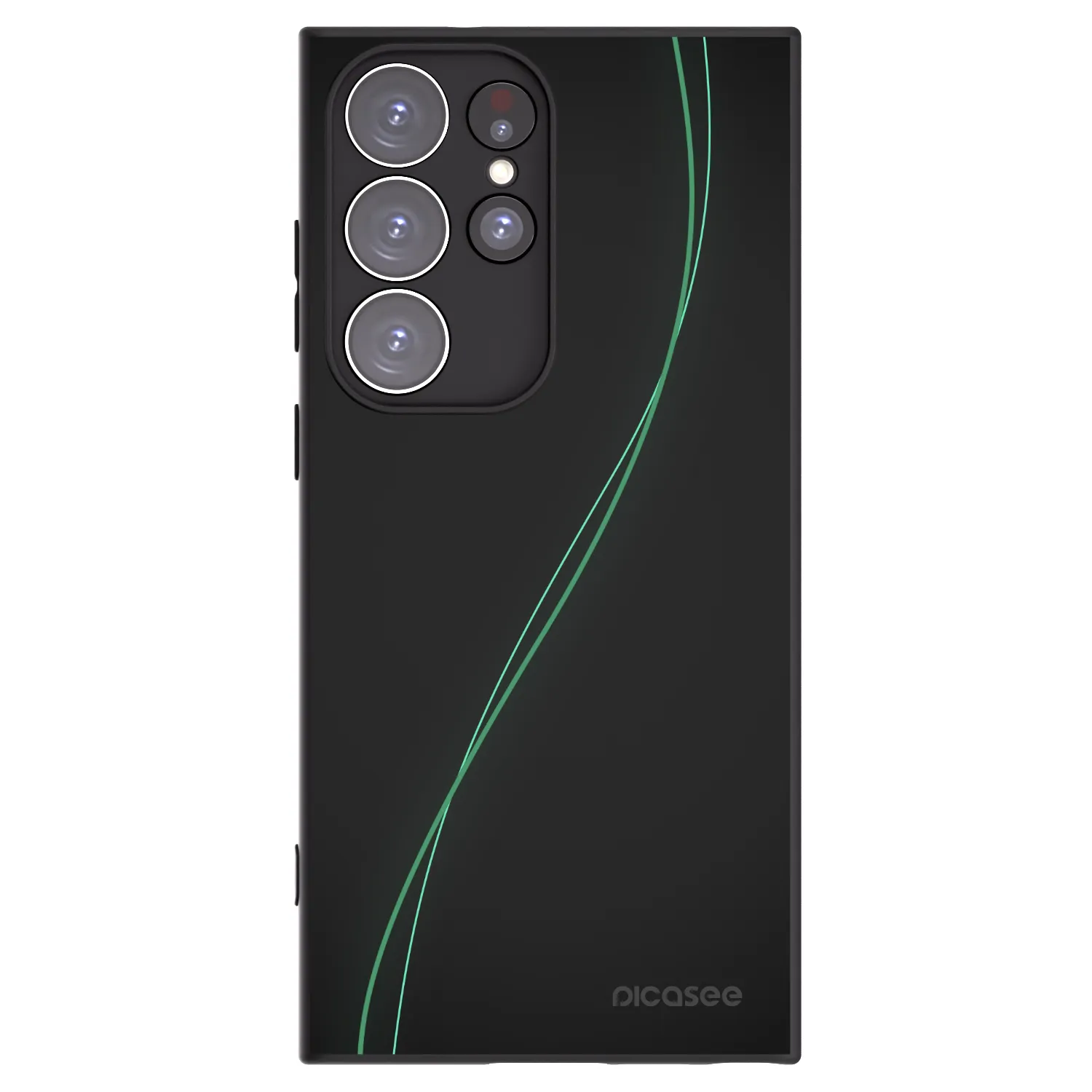 Picasee Μαύρη θήκη σιλικόνης για Samsung Galaxy S23 Ultra 5G - Be Different