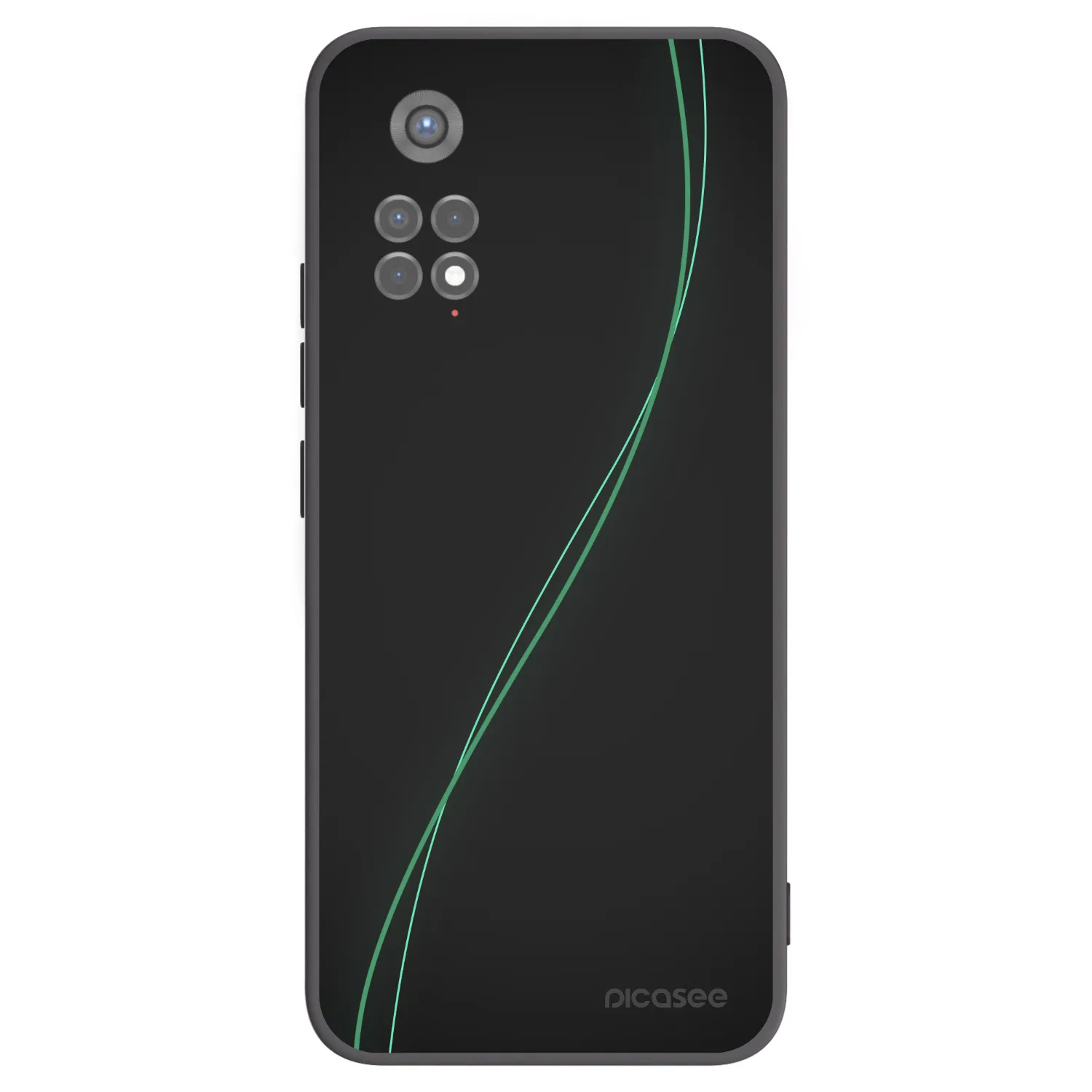 Picasee Μαύρη θήκη σιλικόνης για Xiaomi Redmi Note 11S 5G - Be Different