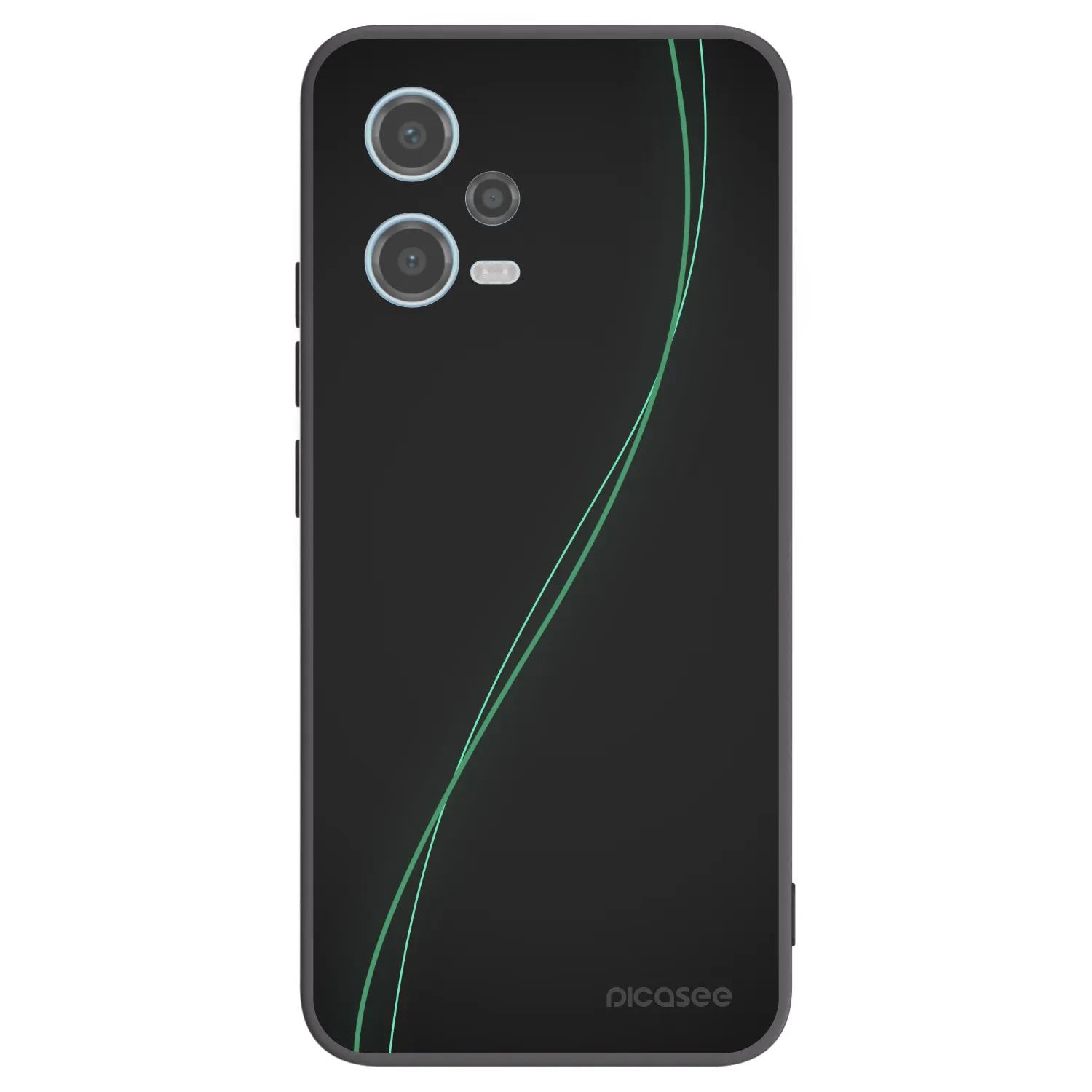 Picasee Μαύρη θήκη σιλικόνης για Xiaomi Redmi Note 12 5G - Be Different
