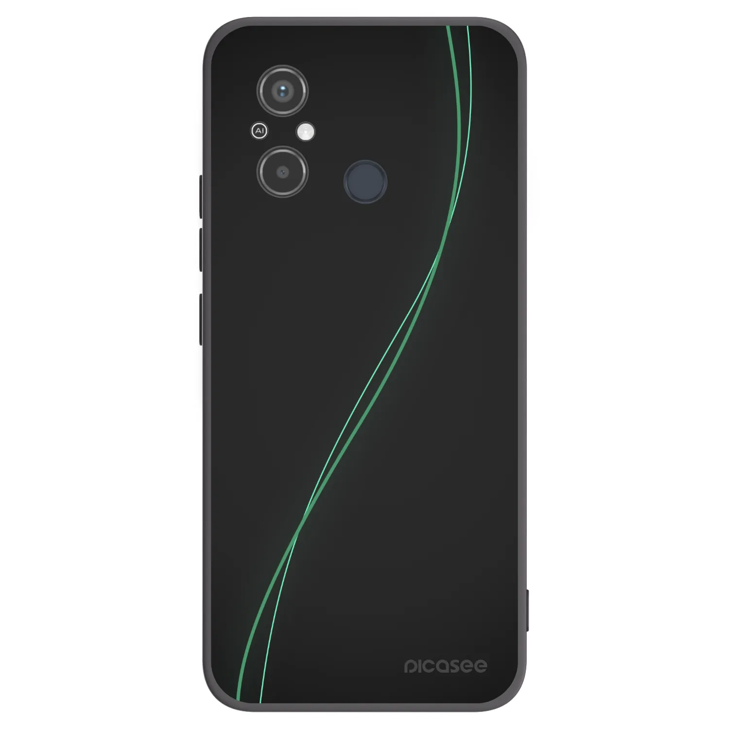Picasee Μαύρη θήκη σιλικόνης για Xiaomi Redmi 12C - Be Different