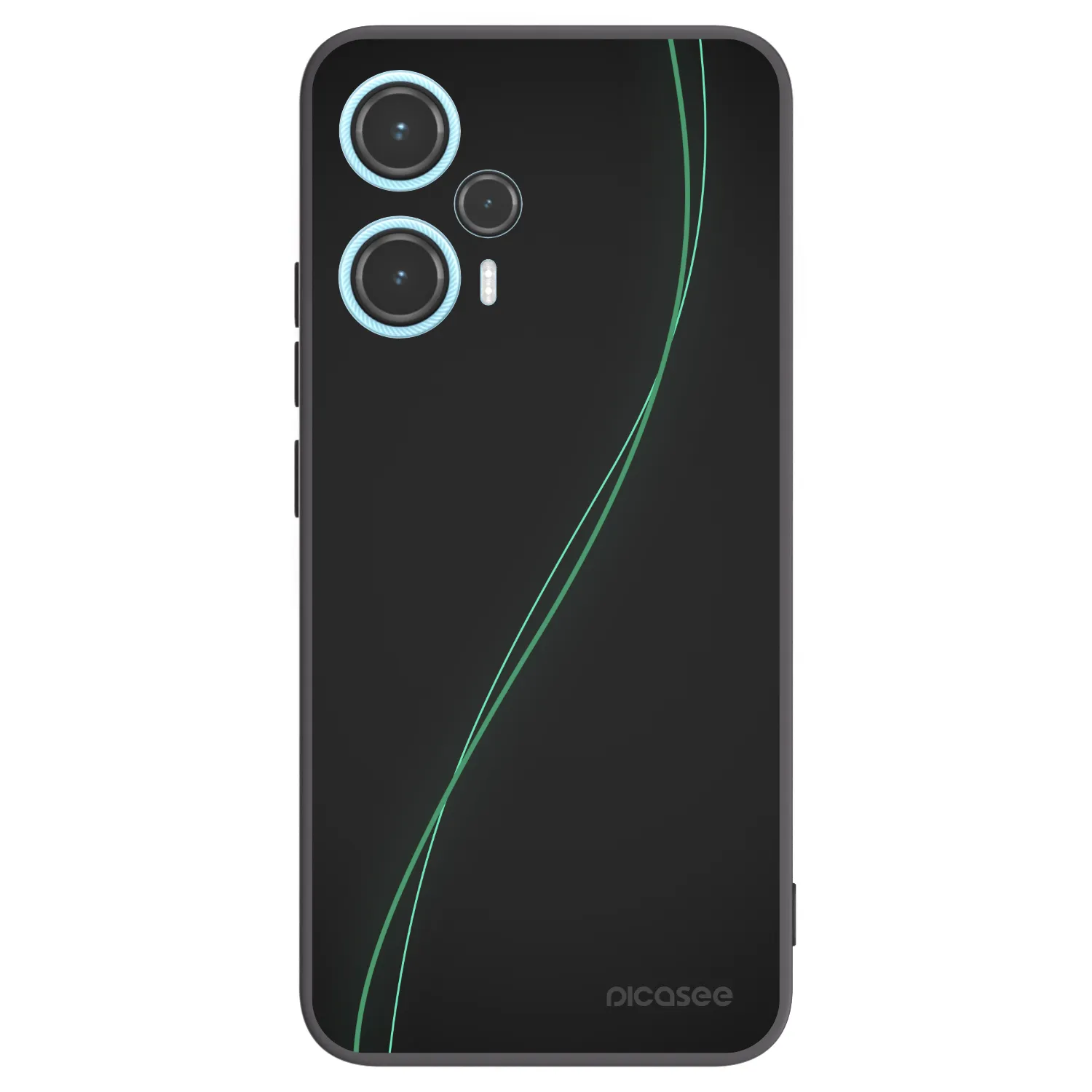 Picasee Μαύρη θήκη σιλικόνης για Xiaomi Poco F5 - Be Different