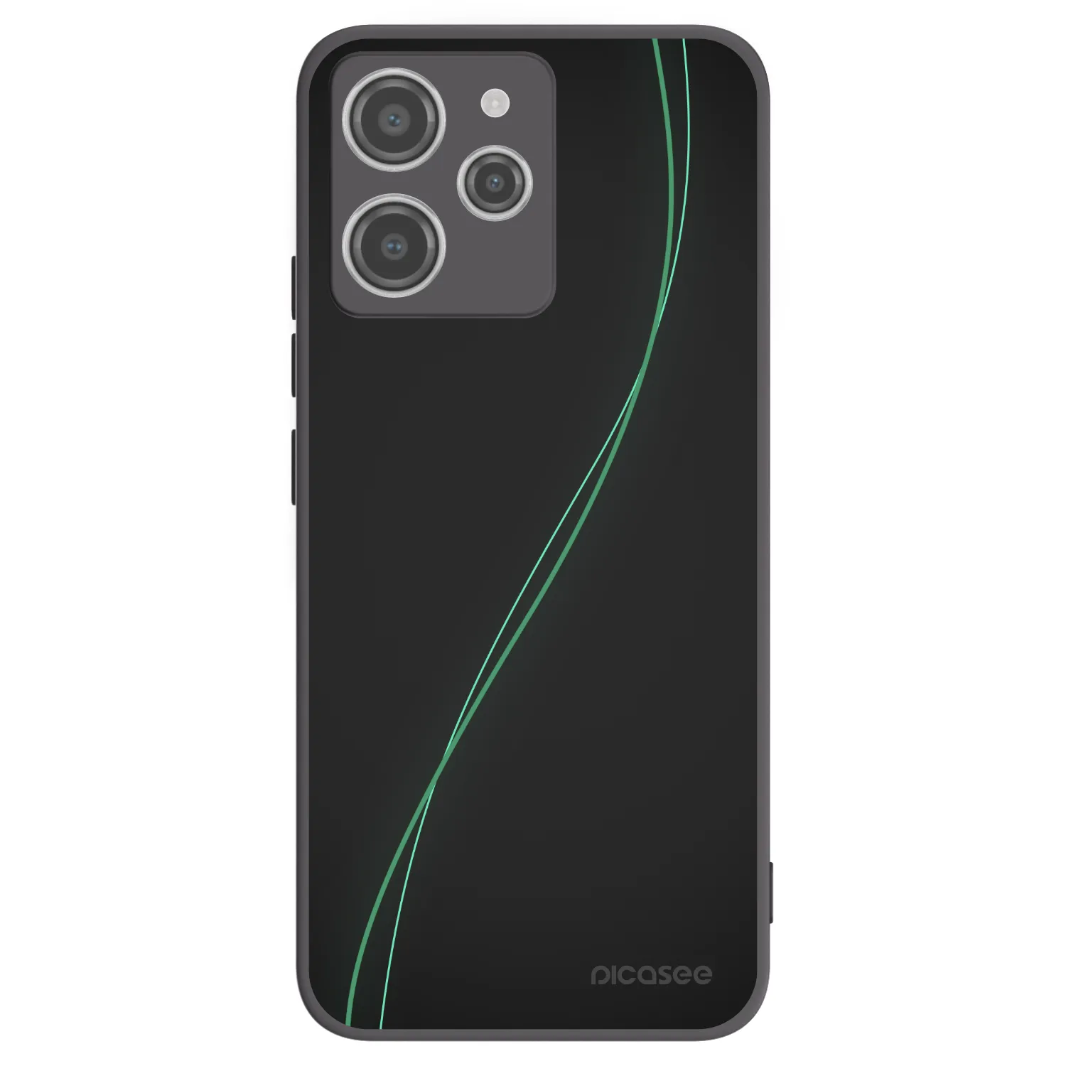 Picasee Μαύρη θήκη σιλικόνης για Xiaomi Redmi 12 4G - Be Different