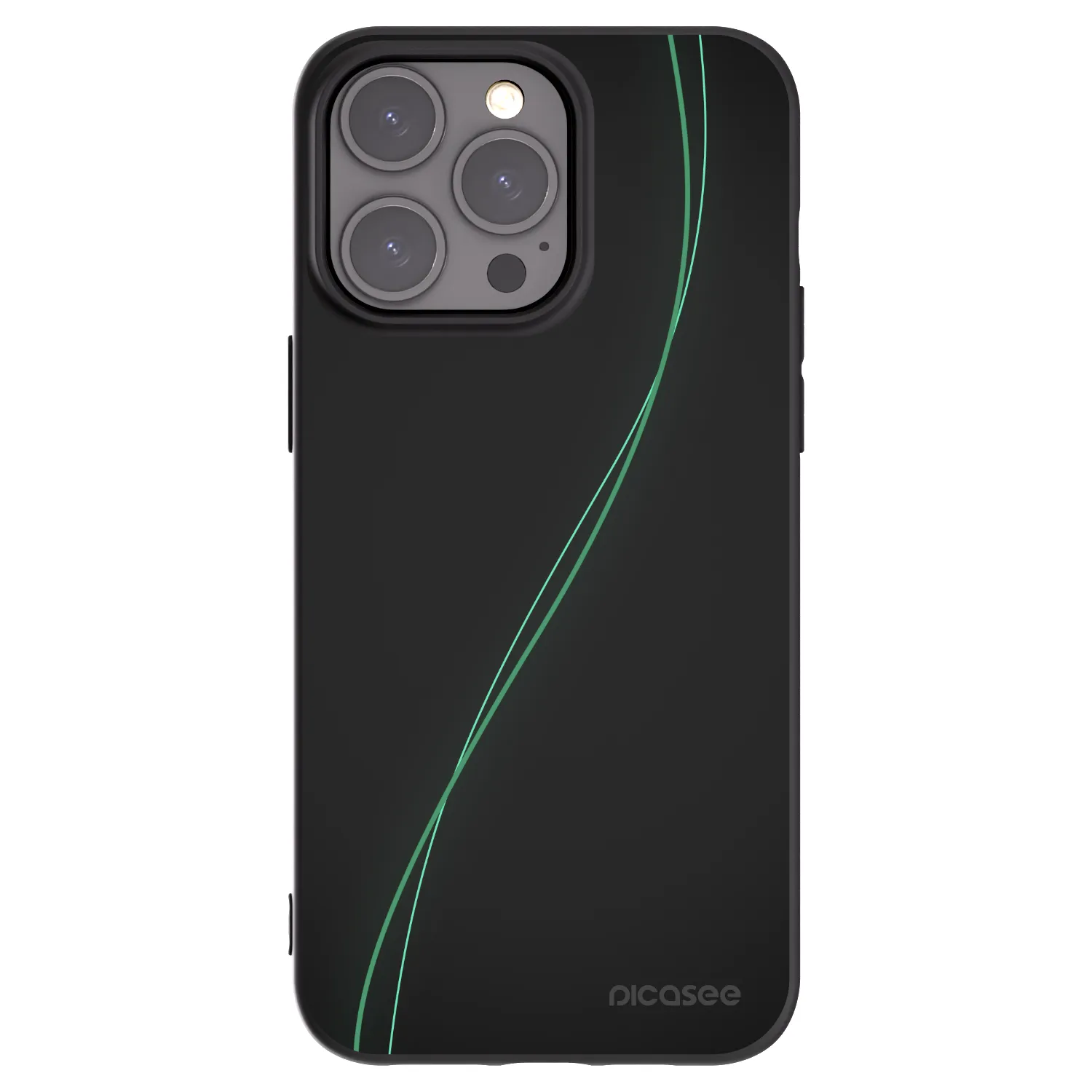 Picasee Μαύρη θήκη σιλικόνης για Apple iPhone 15 Pro Max - Be Different