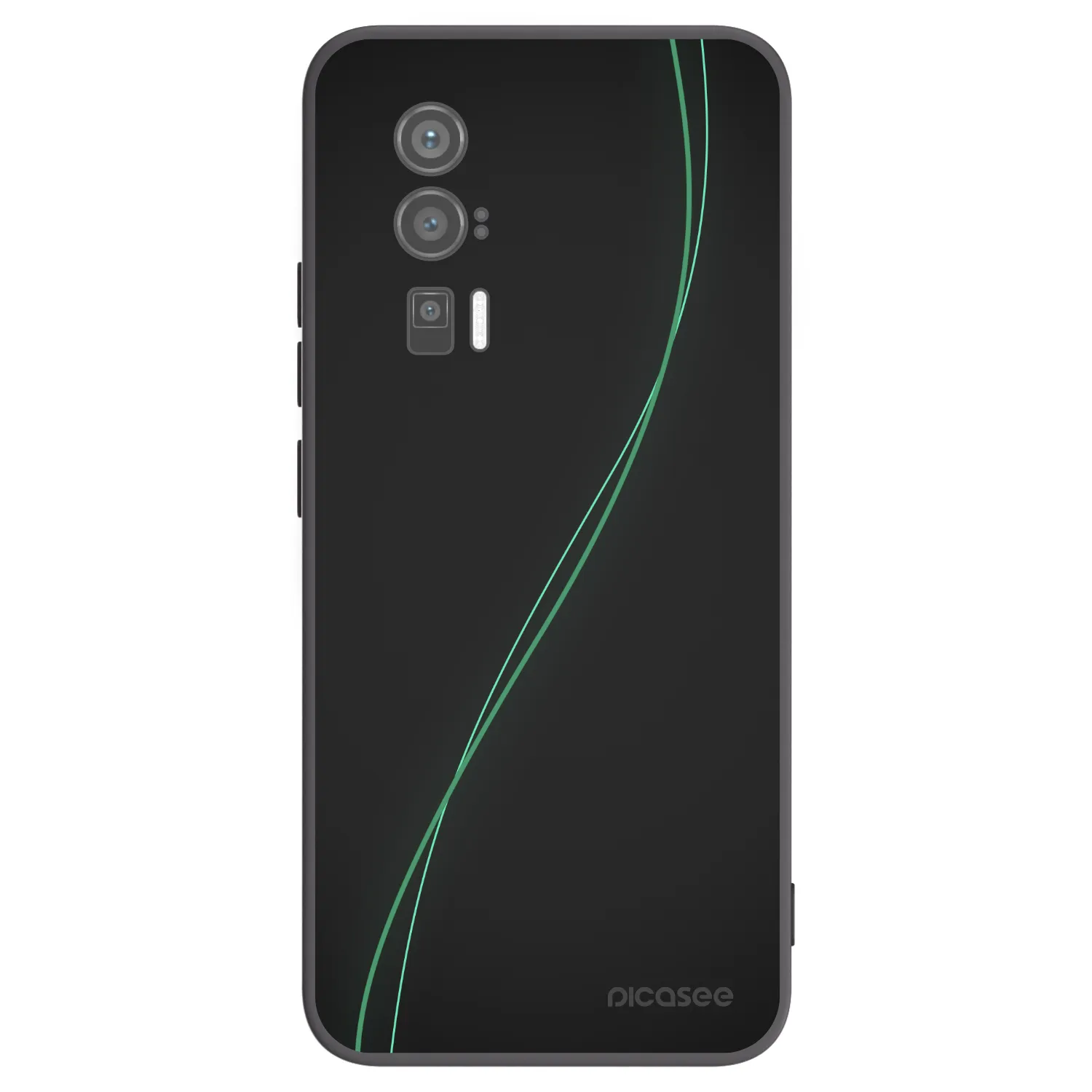 Picasee Μαύρη θήκη σιλικόνης για Xiaomi Poco F5 Pro 5G - Be Different