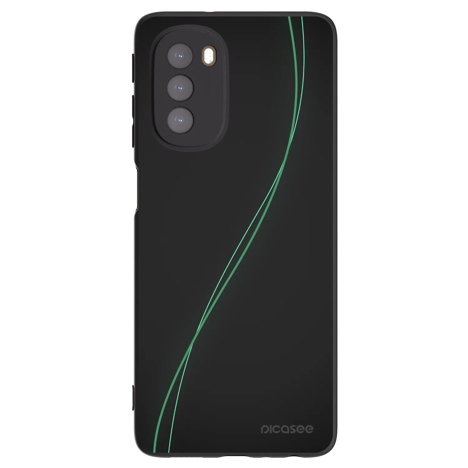 Picasee Μαύρη θήκη σιλικόνης για Motorola Moto G51 - Be Different