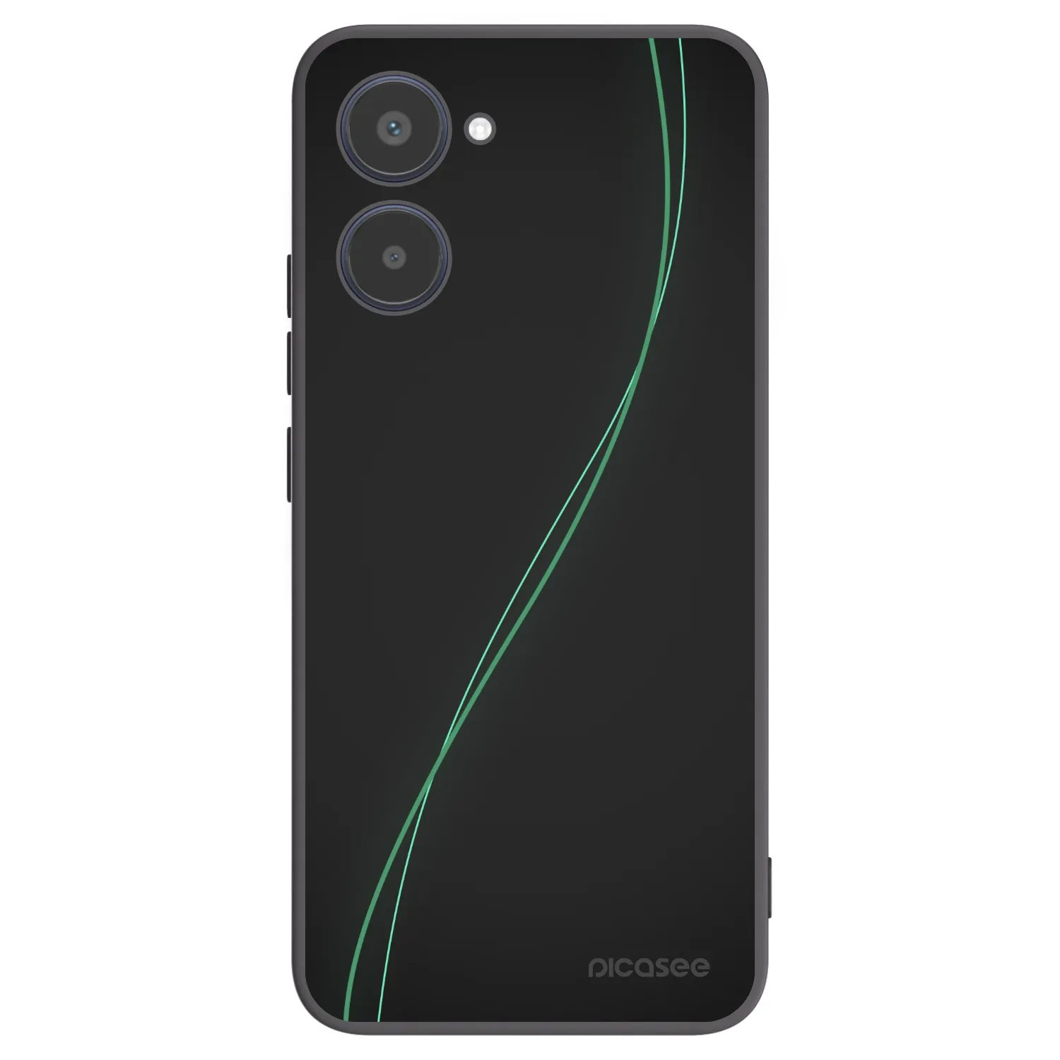 Picasee Μαύρη θήκη σιλικόνης για Realme 10 4G - Be Different