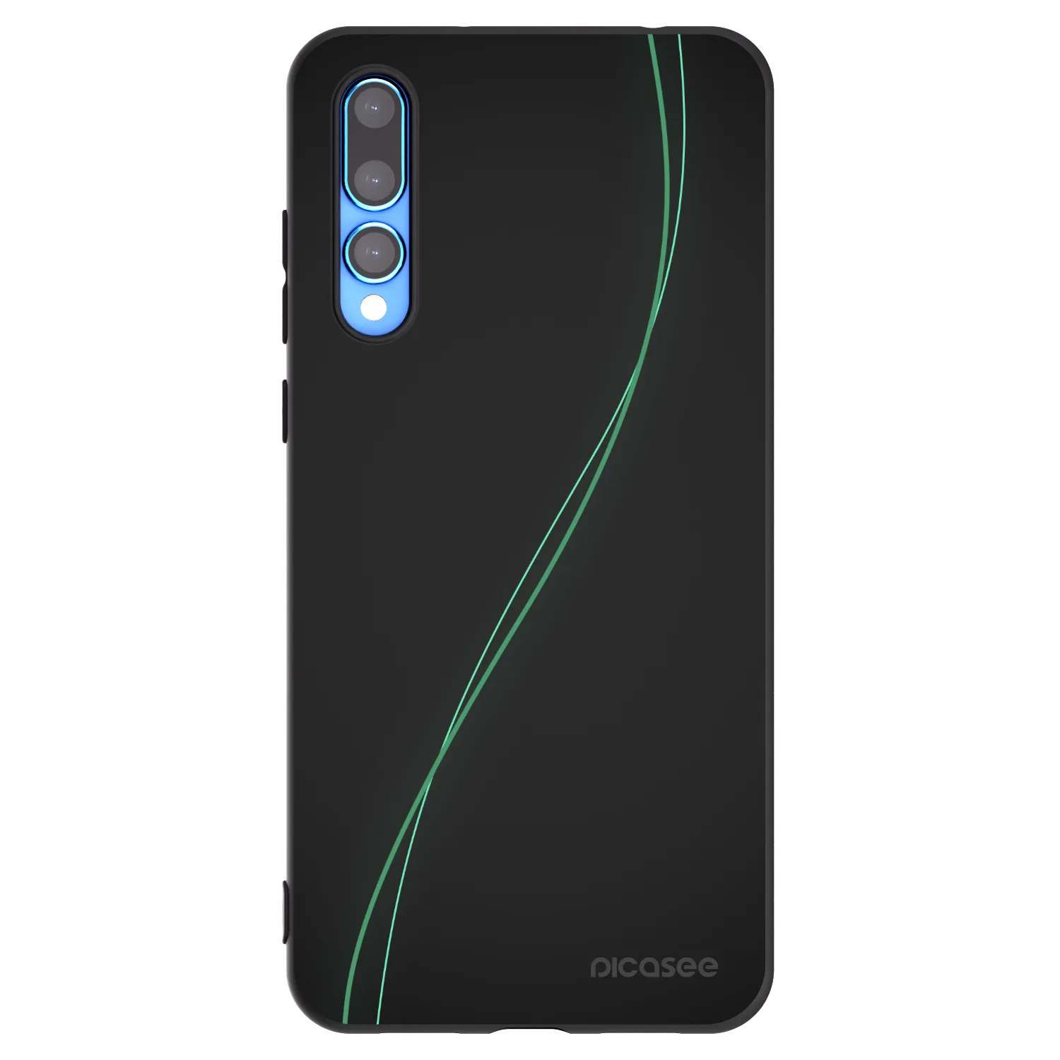 Picasee Μαύρη θήκη σιλικόνης για Huawei P20 Pro - Be Different
