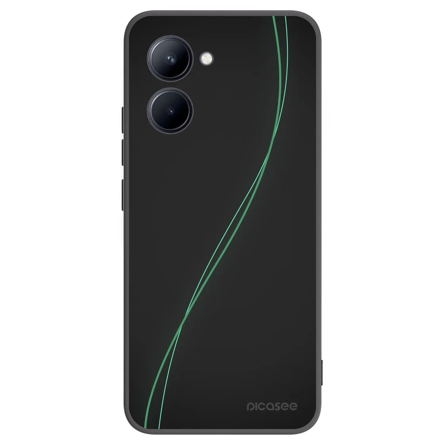 Picasee Μαύρη θήκη σιλικόνης για Realme C33 (2023) - Be Different