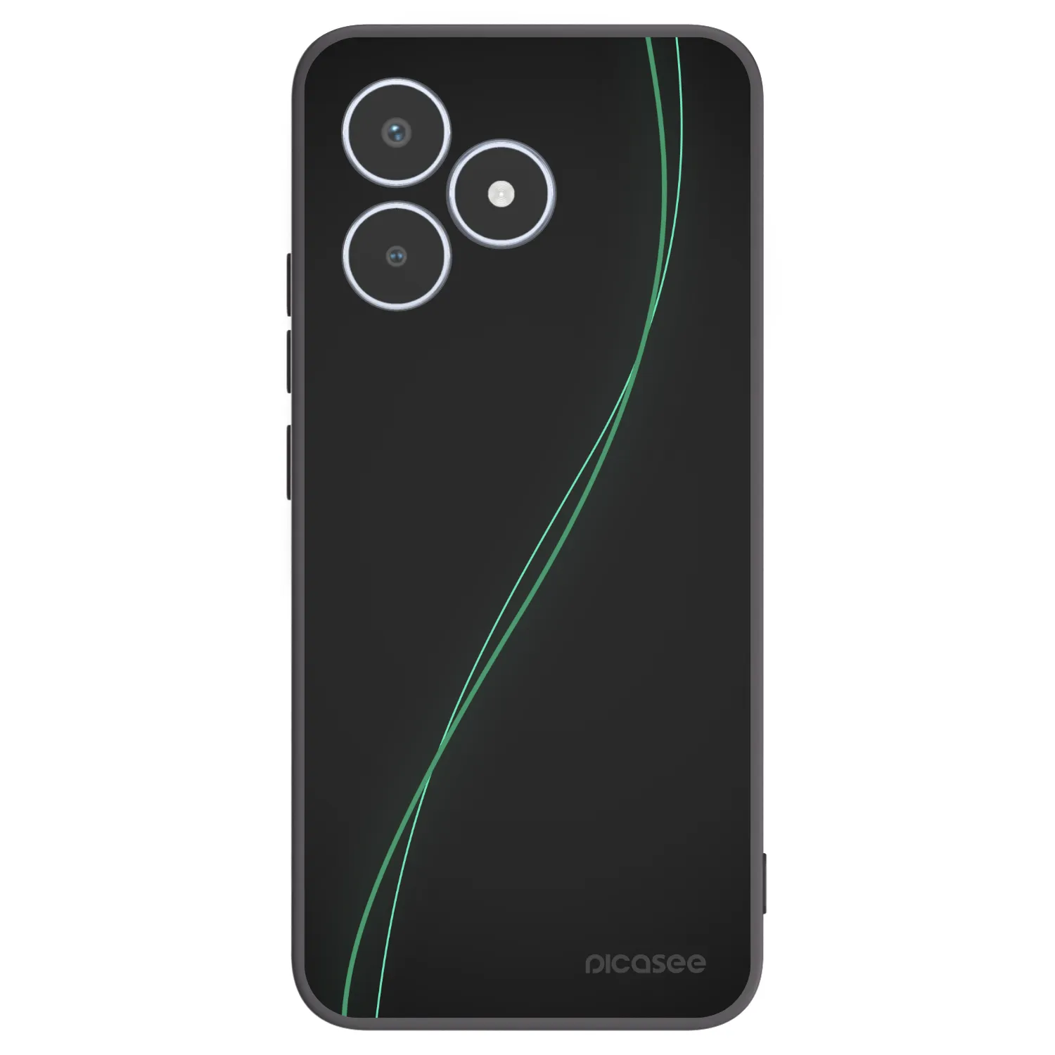 Picasee Μαύρη θήκη σιλικόνης για Realme C53 - Be Different