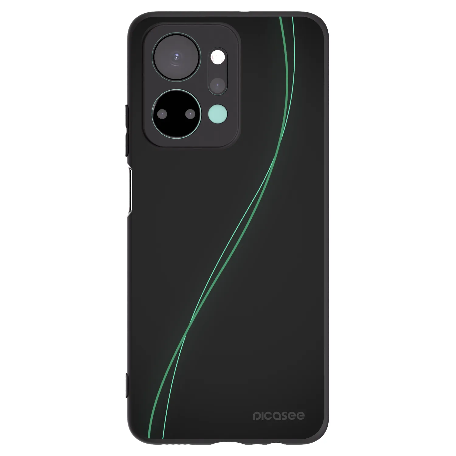 Picasee Μαύρη θήκη σιλικόνης για Honor X7a - Be Different