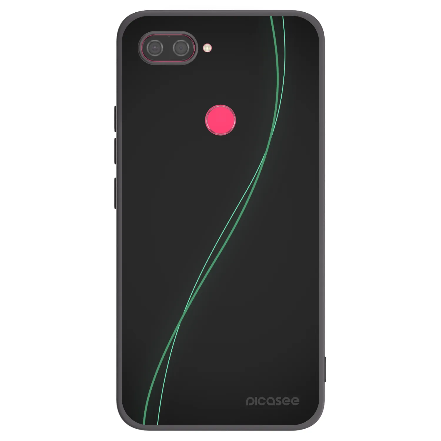 Picasee Μαύρη θήκη σιλικόνης για Xiaomi Mi 8 Lite - Be Different