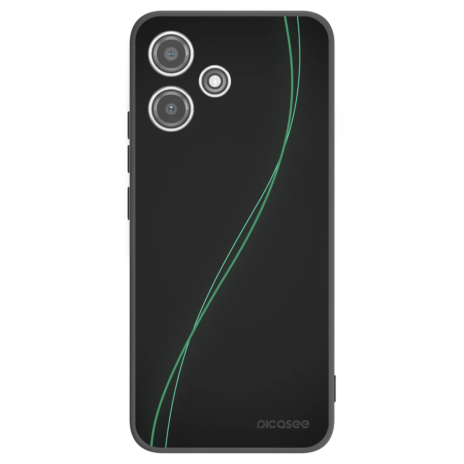 Picasee Μαύρη θήκη σιλικόνης για Xiaomi Redmi 12 5G - Be Different