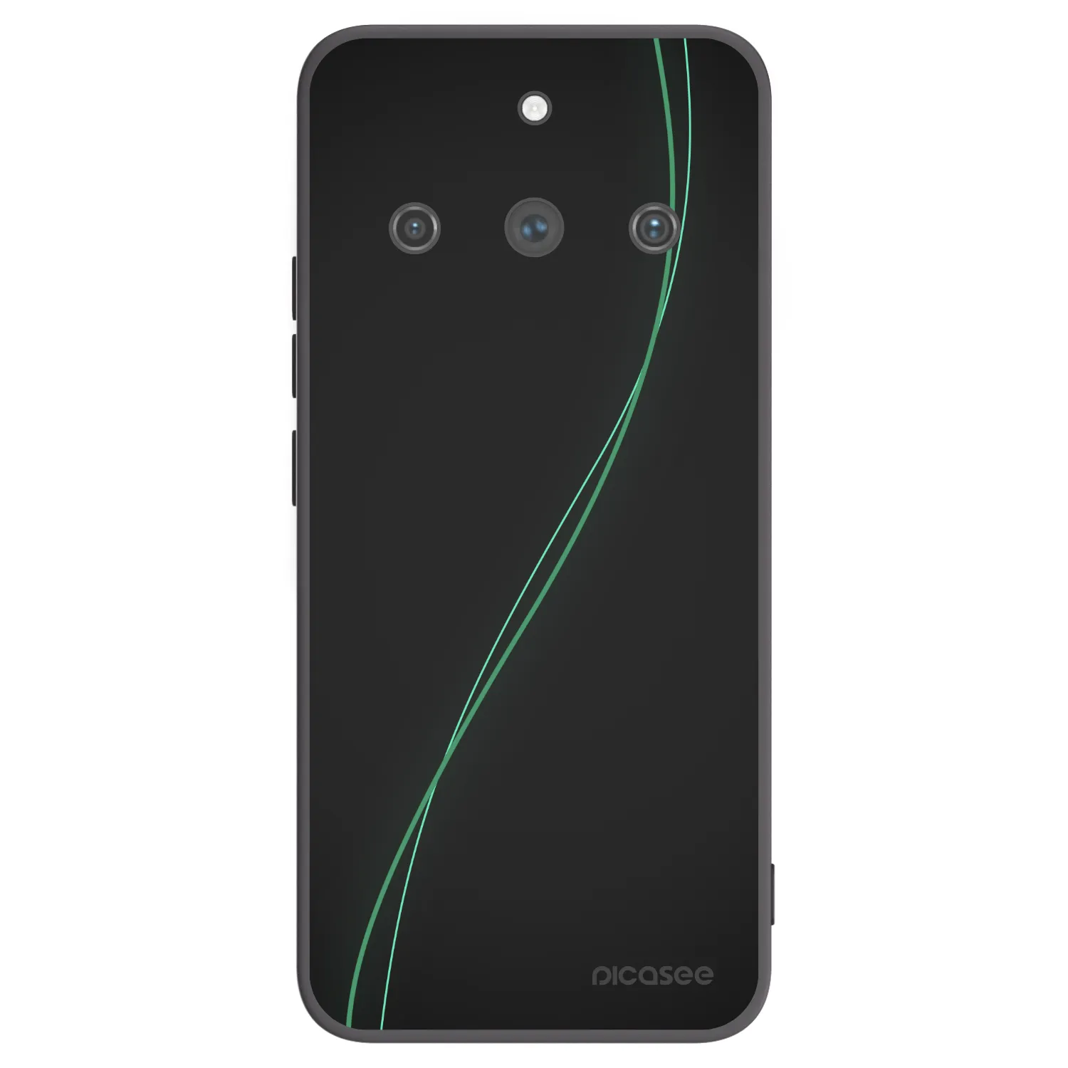 Picasee Μαύρη θήκη σιλικόνης για Realme 11 Pro+ - Be Different
