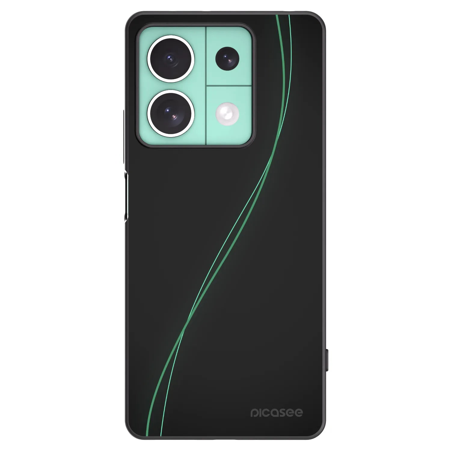 Picasee Μαύρη θήκη σιλικόνης για Xiaomi Redmi Note 13 5G - Be Different