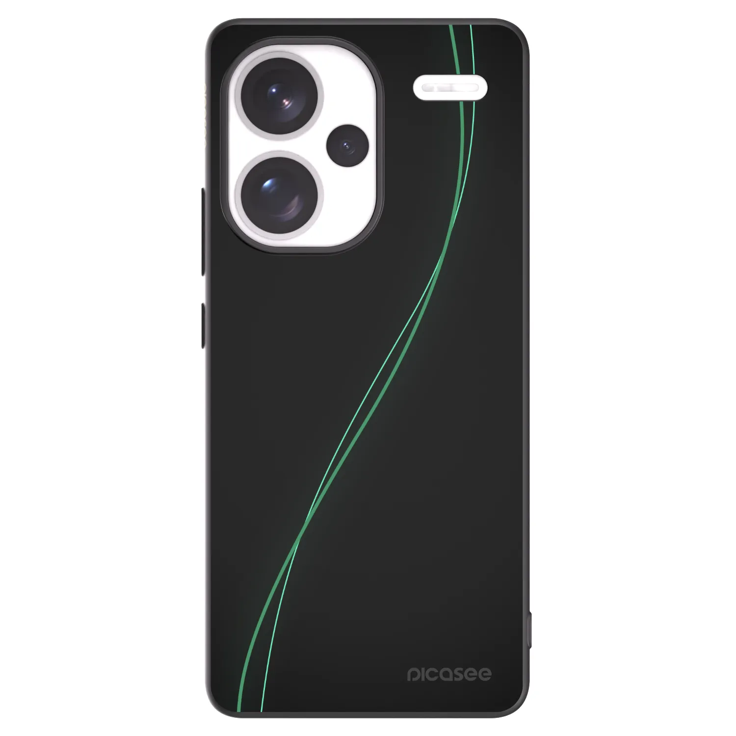 Picasee Μαύρη θήκη σιλικόνης για Xiaomi Redmi Note 13 Pro+ 5G - Be Different