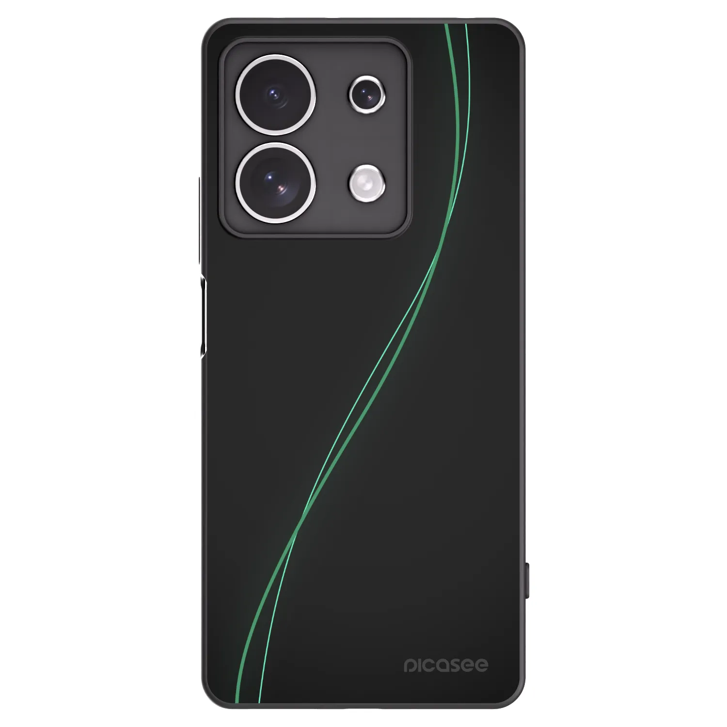 Picasee Μαύρη θήκη σιλικόνης για Xiaomi Redmi Note 13 4G - Be Different