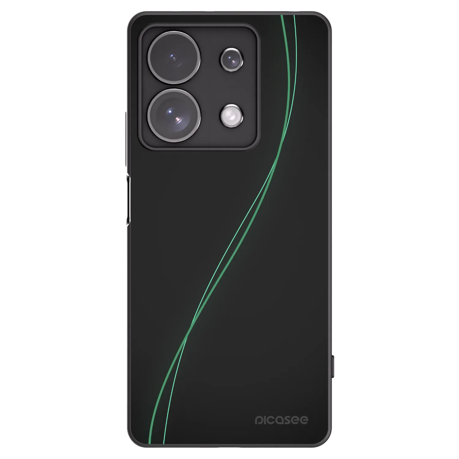 Picasee Μαύρη θήκη σιλικόνης για Xiaomi Redmi Note 13 Pro 4G - Be Different