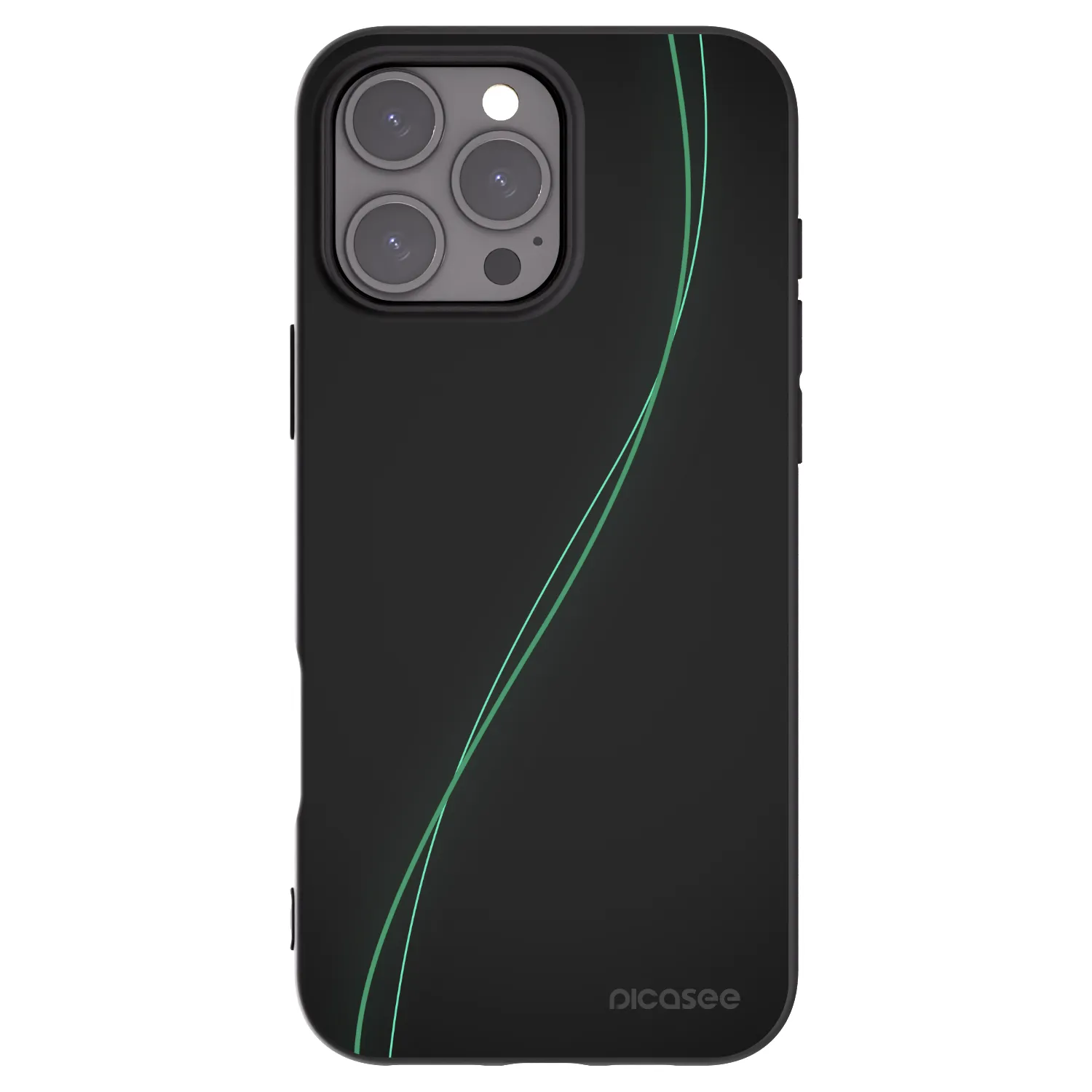 Picasee Μαύρη θήκη σιλικόνης για Apple iPhone 16 Pro Max - Be Different