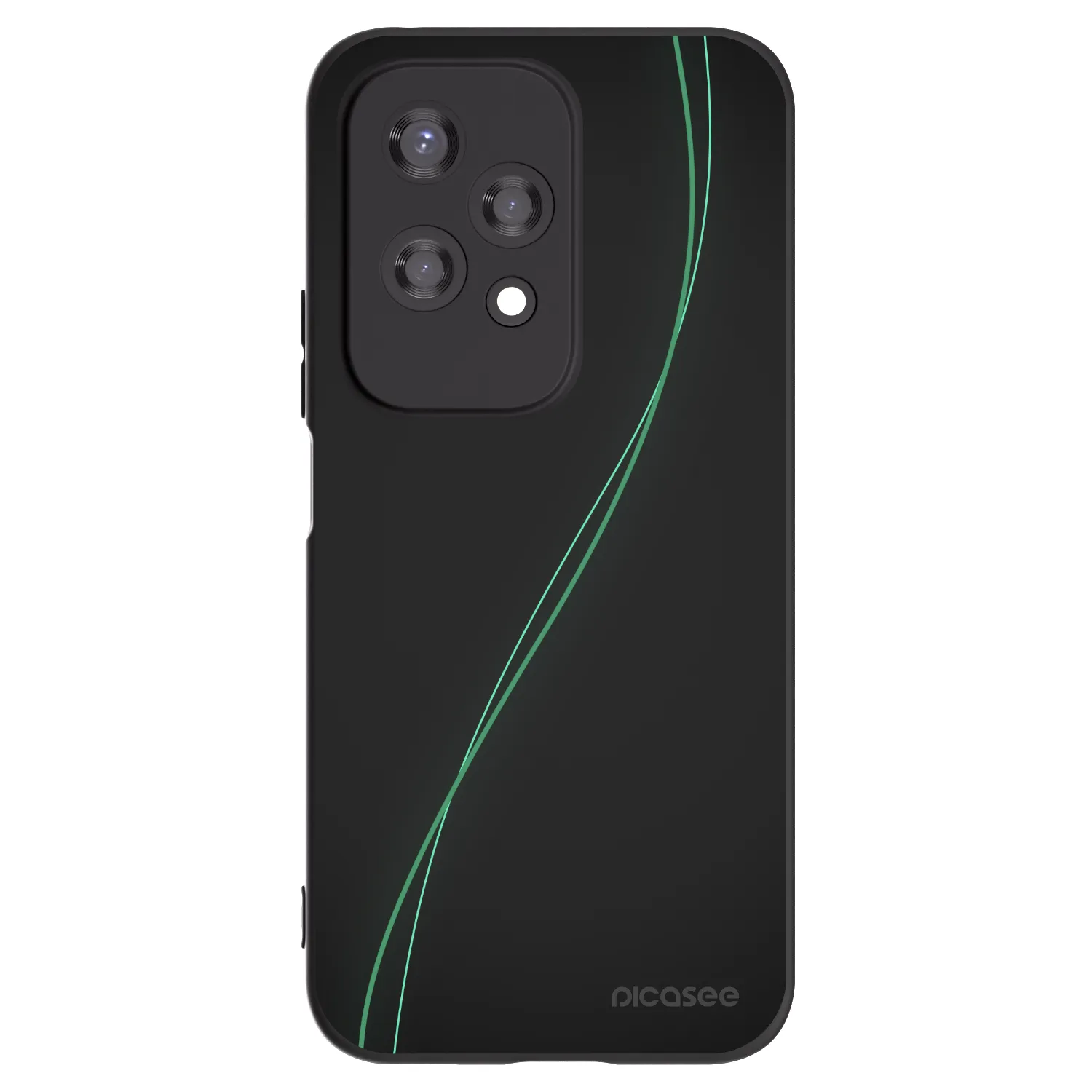 Picasee Μαύρη θήκη σιλικόνης για Honor 200 Lite - Be Different