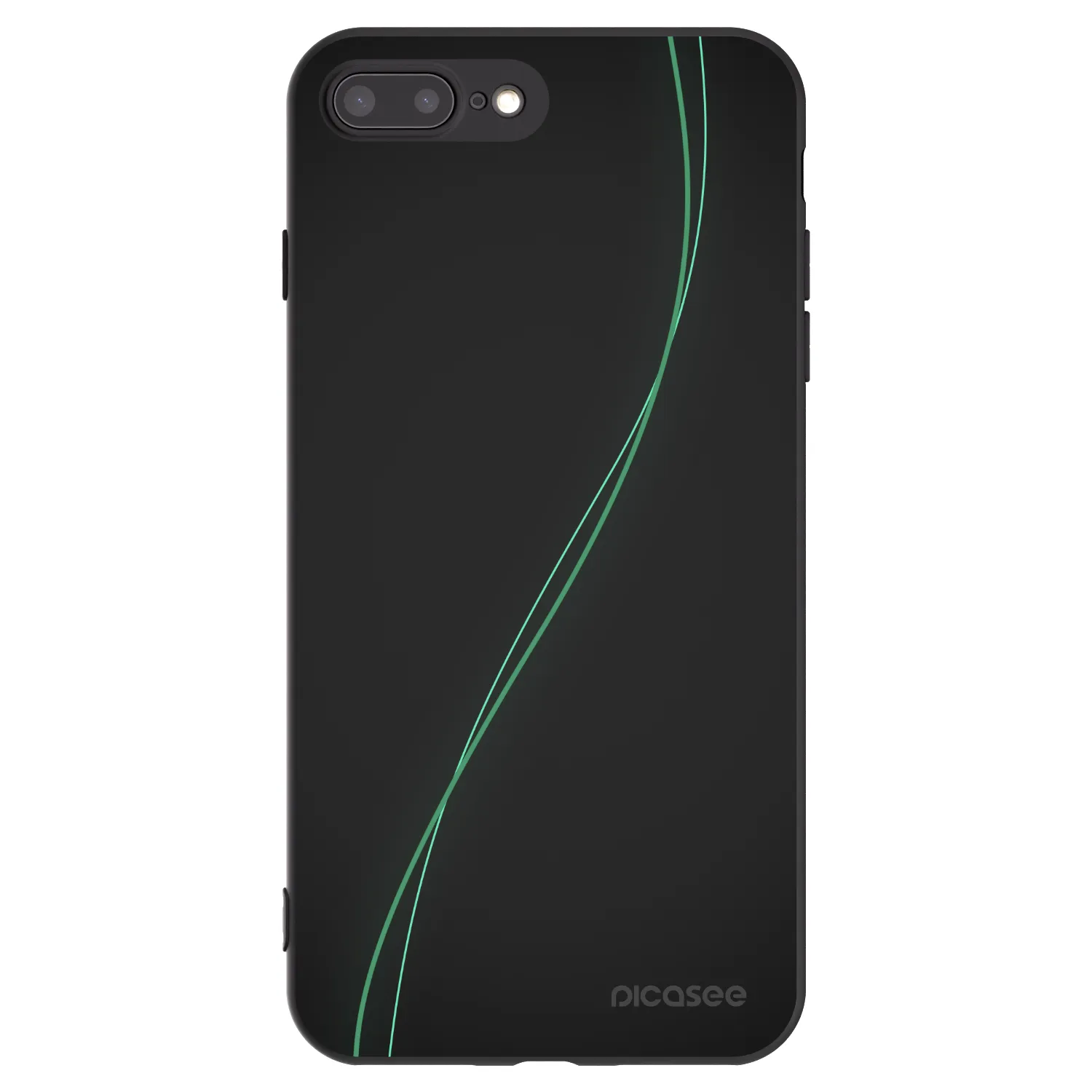 Picasee Μαύρη θήκη σιλικόνης για Apple iPhone 8 Plus - Be Different