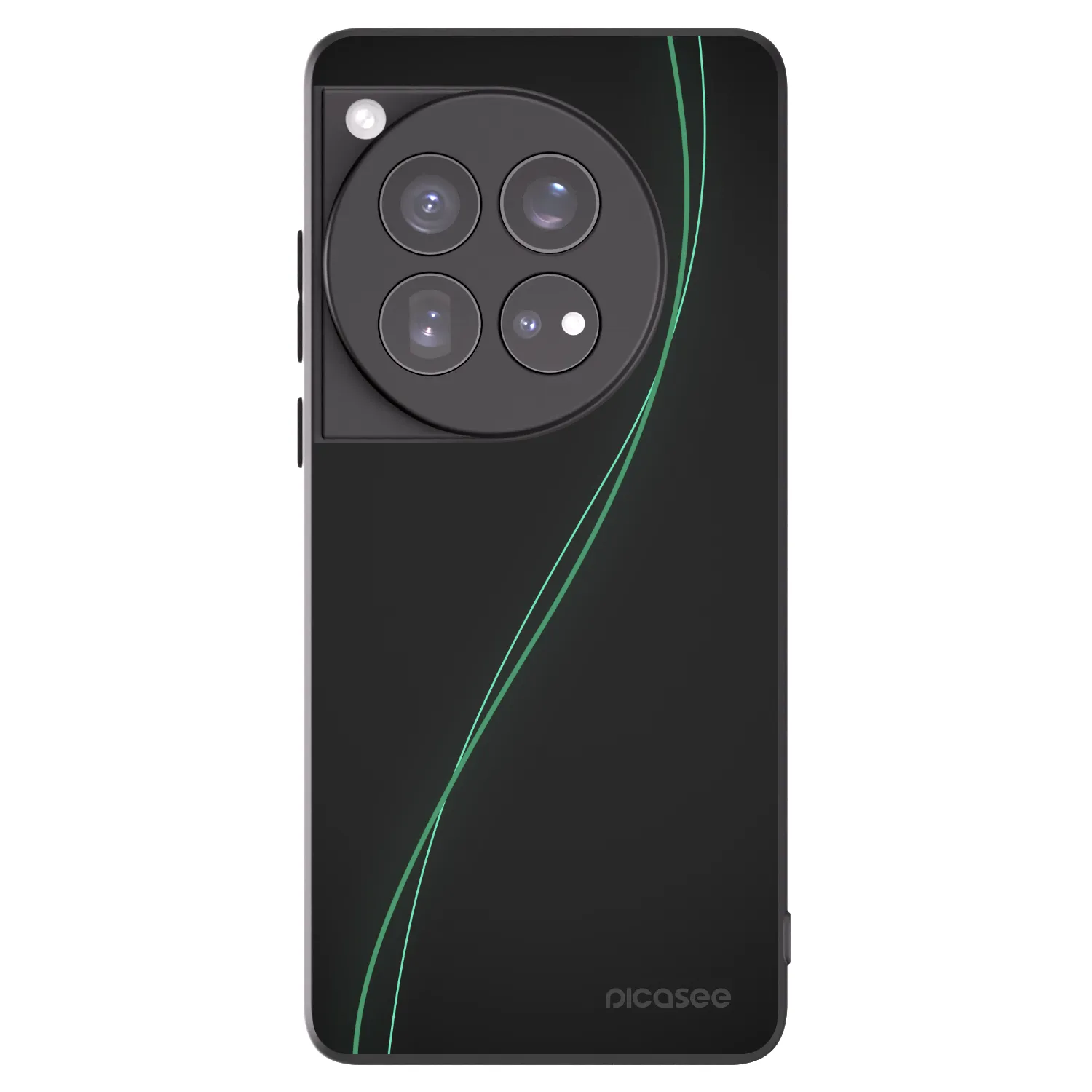 Picasee Μαύρη θήκη σιλικόνης για OnePlus 12 5G - Be Different