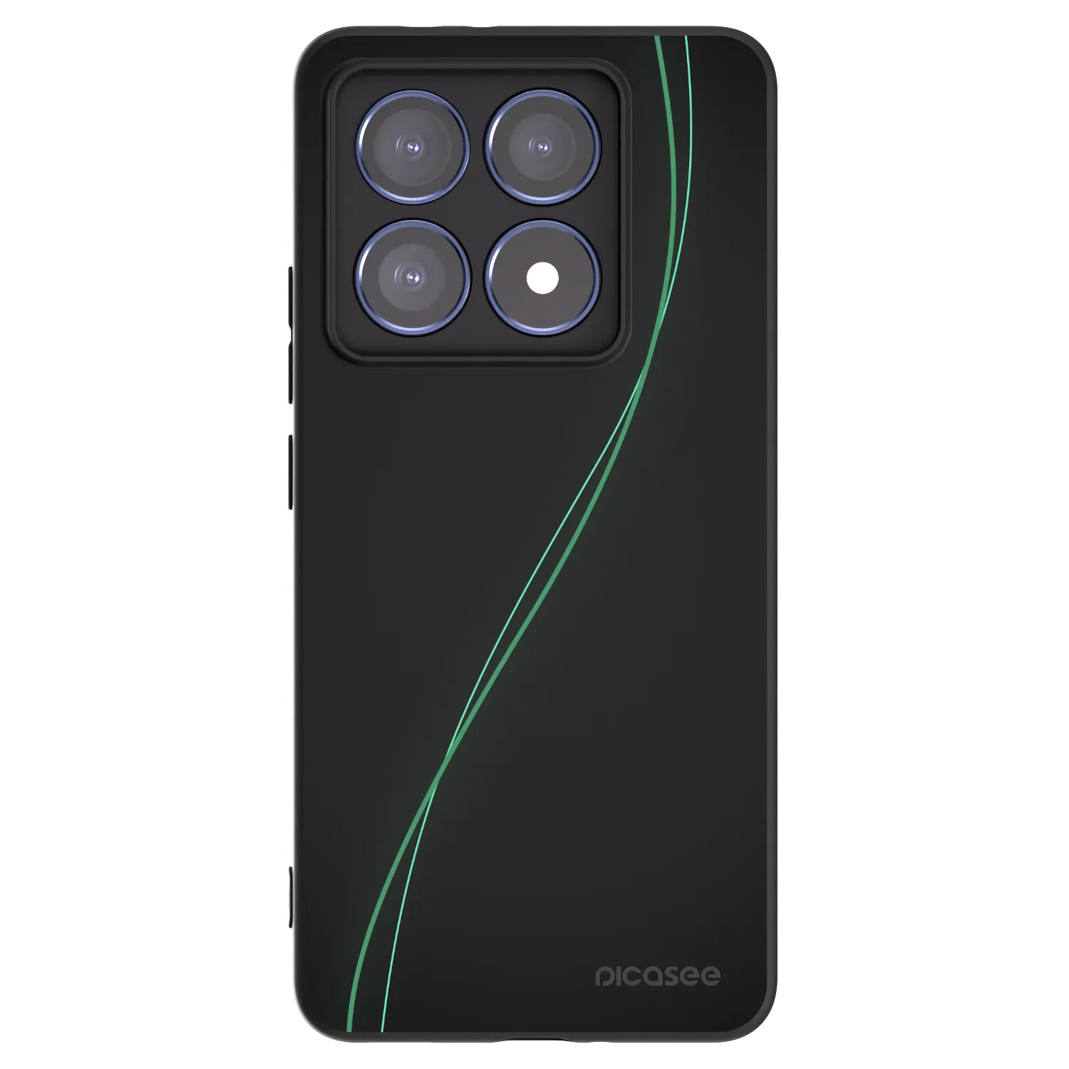 Picasee Μαύρη θήκη σιλικόνης για Xiaomi 14T Pro - Be Different