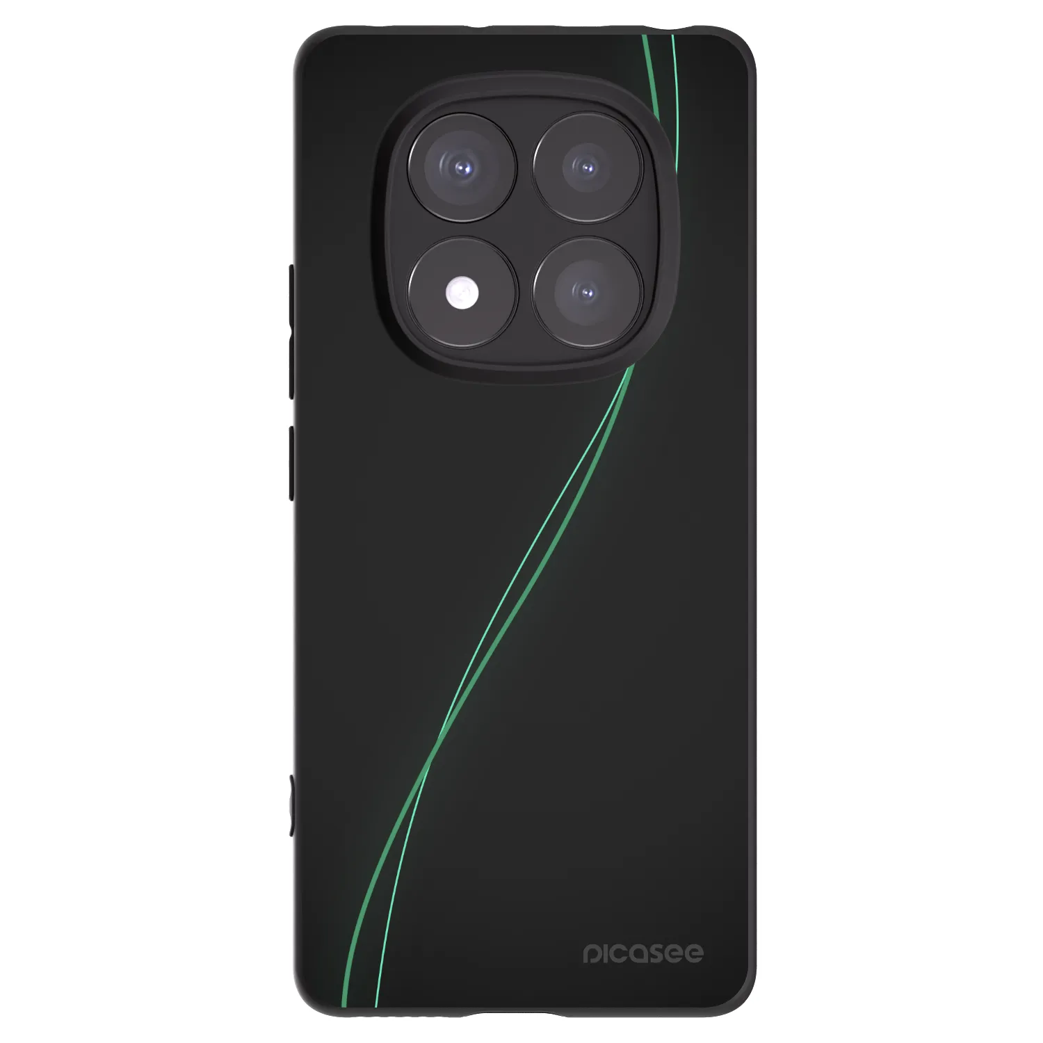 Picasee Μαύρη θήκη σιλικόνης για Xiaomi Redmi Note 14 Pro 5G - Be Different