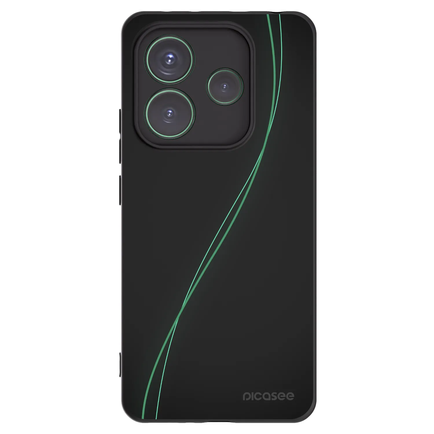 Picasee Μαύρη θήκη σιλικόνης για Xiaomi Redmi Note 14 5G - Be Different