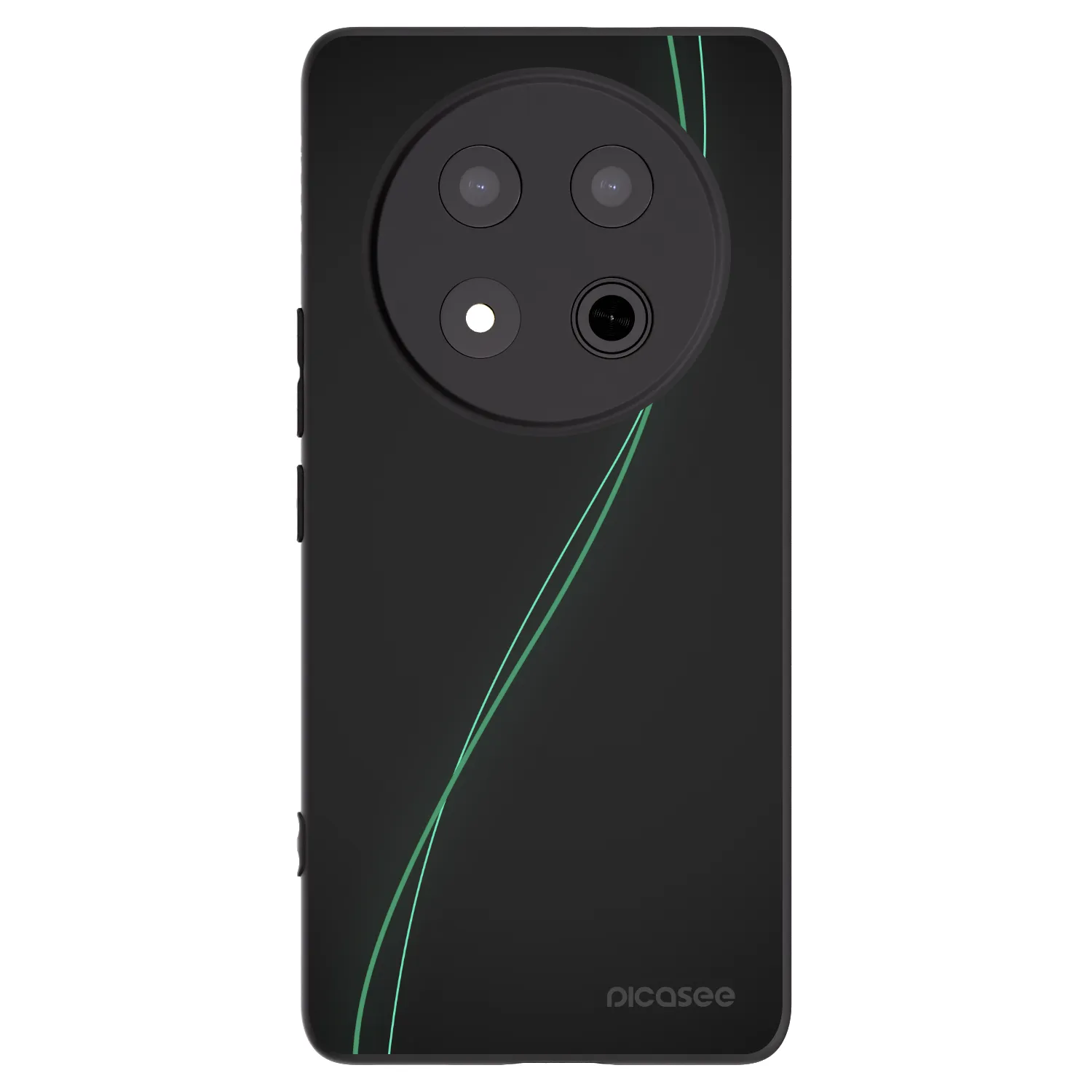 Picasee Μαύρη θήκη σιλικόνης για Honor Magic7 Lite 5G - Be Different