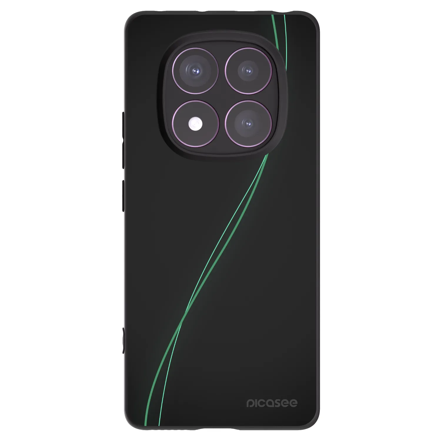 Picasee Μαύρη θήκη σιλικόνης για Xiaomi Redmi Note 14 Pro 4G - Be Different