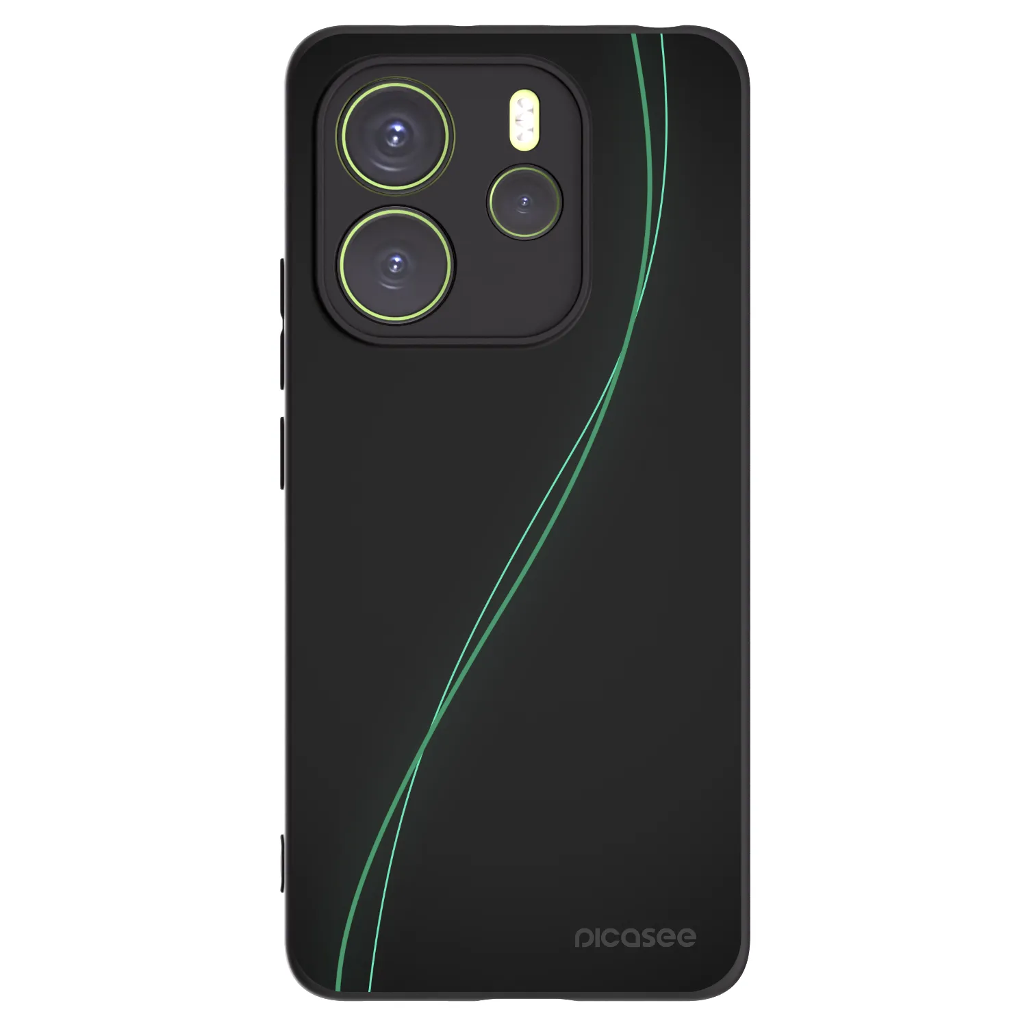 Picasee Μαύρη θήκη σιλικόνης για Xiaomi Redmi Note 14 4G - Be Different