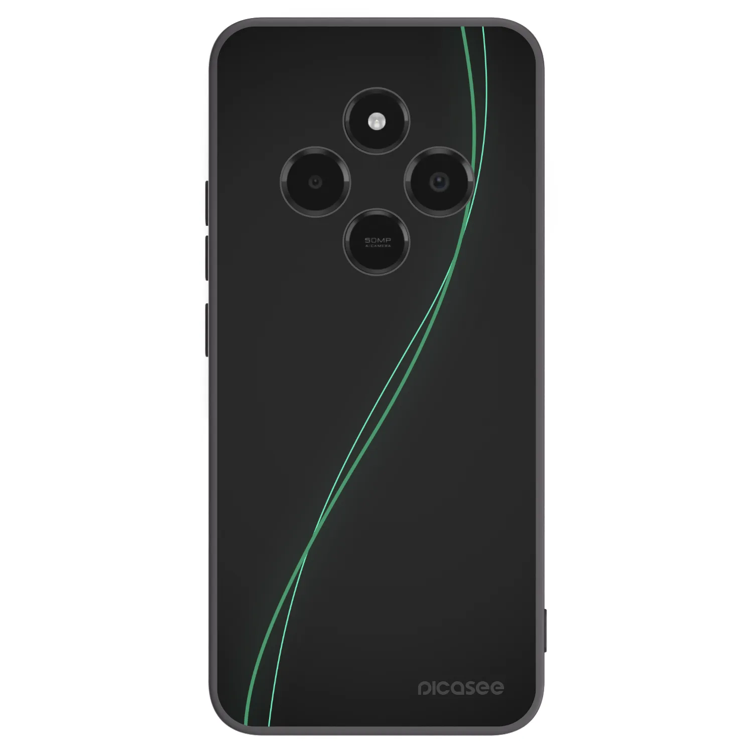 Picasee Μαύρη θήκη σιλικόνης για Xiaomi Poco C75 - Be Different