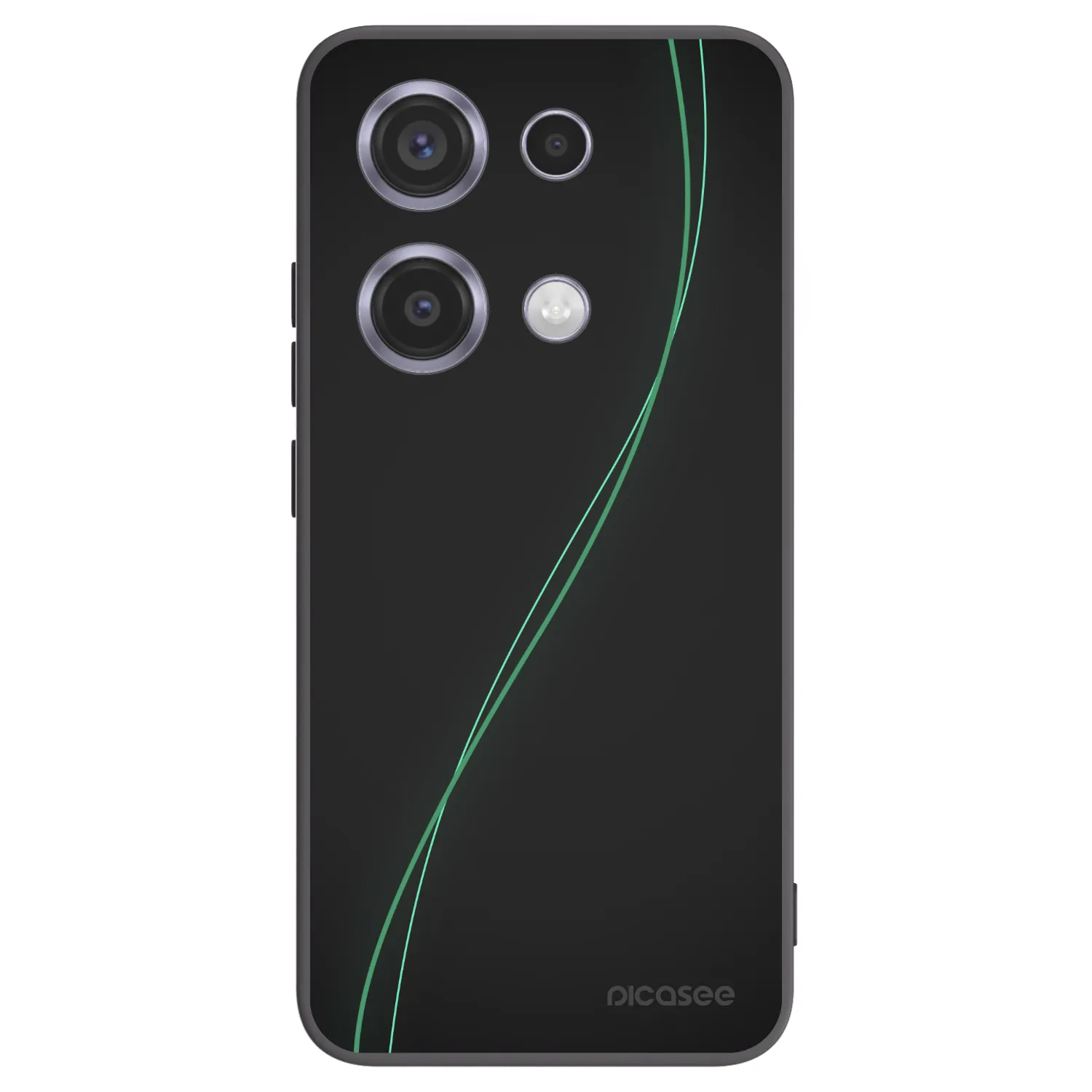Picasee Μαύρη θήκη σιλικόνης για Xiaomi Redmi Note 14S - Be Different
