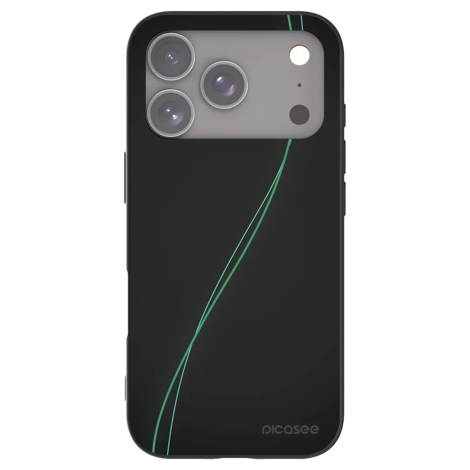 Picasee Μαύρη θήκη σιλικόνης για Apple iPhone 17 Pro - Be Different