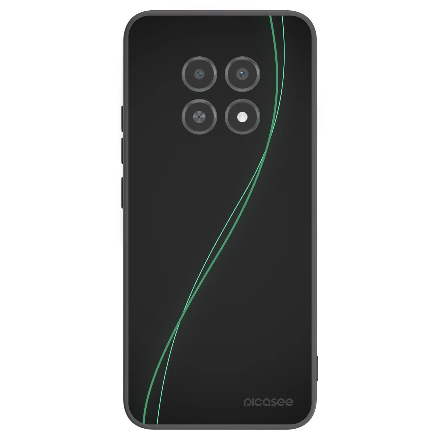 Picasee Μαύρη θήκη σιλικόνης για Realme 12X - Be Different
