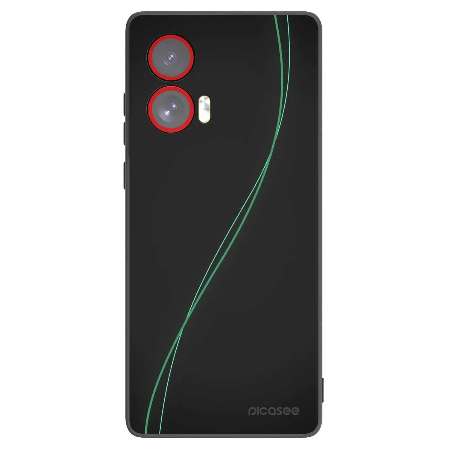 Picasee Μαύρη θήκη σιλικόνης για Motorola Edge 50 Fusion - Be Different