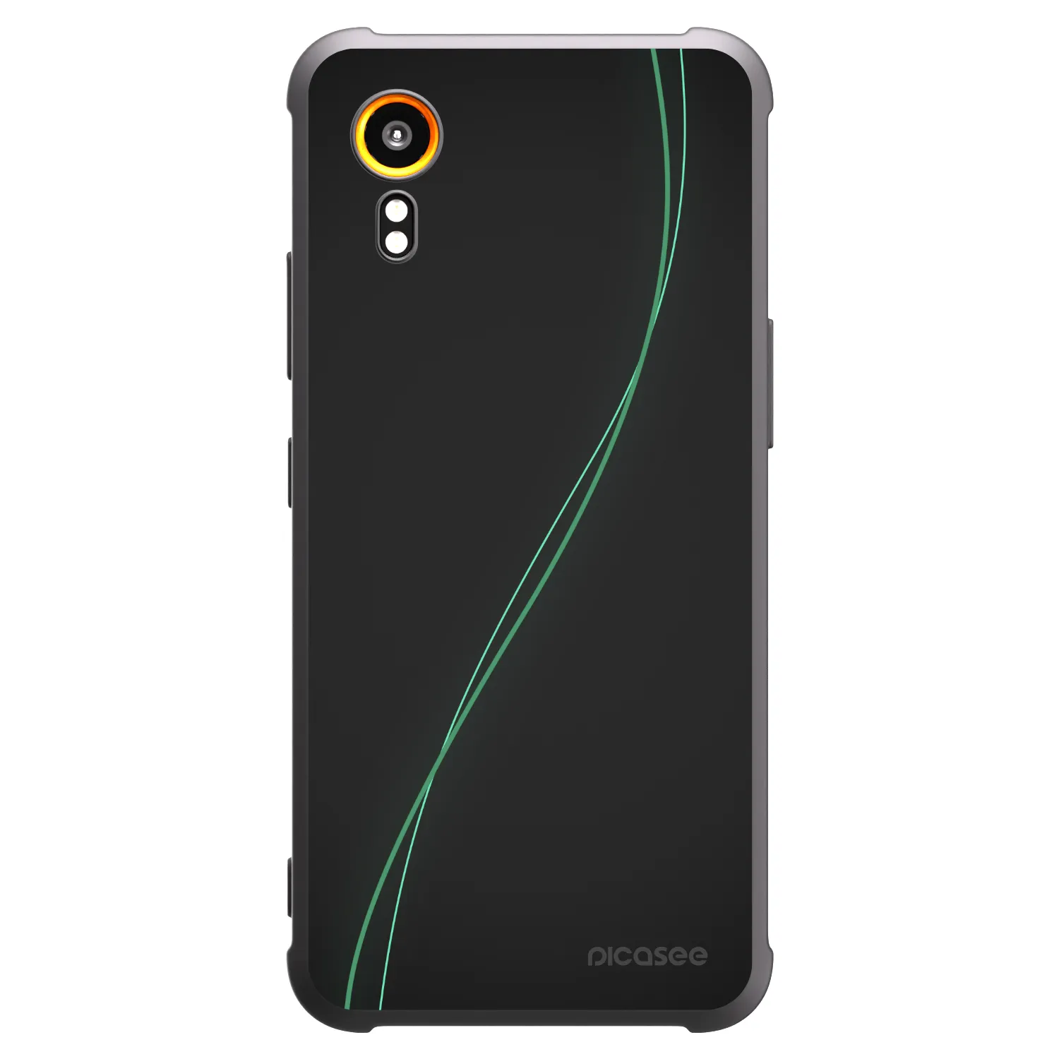 Picasee Μαύρη θήκη σιλικόνης για Samsung Galaxy Xcover 7 - Be Different