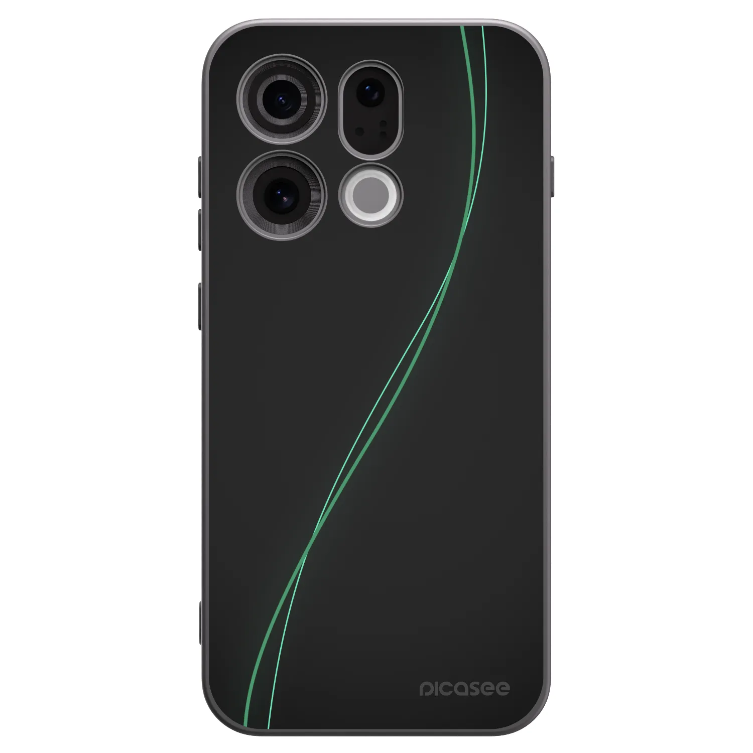 Picasee Μαύρη θήκη σιλικόνης για OPPO Find X9 - Be Different