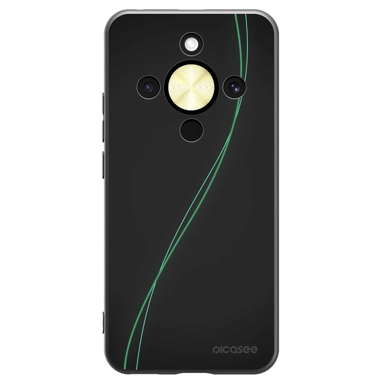 Picasee Μαύρη θήκη σιλικόνης για Honor Magic8 Lite 5G - Be Different
