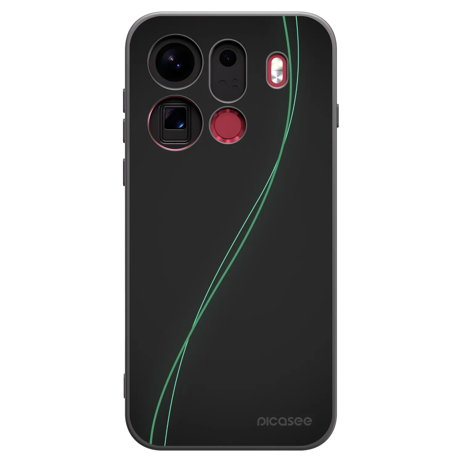Picasee Μαύρη θήκη σιλικόνης για OPPO Find X9 Pro - Be Different