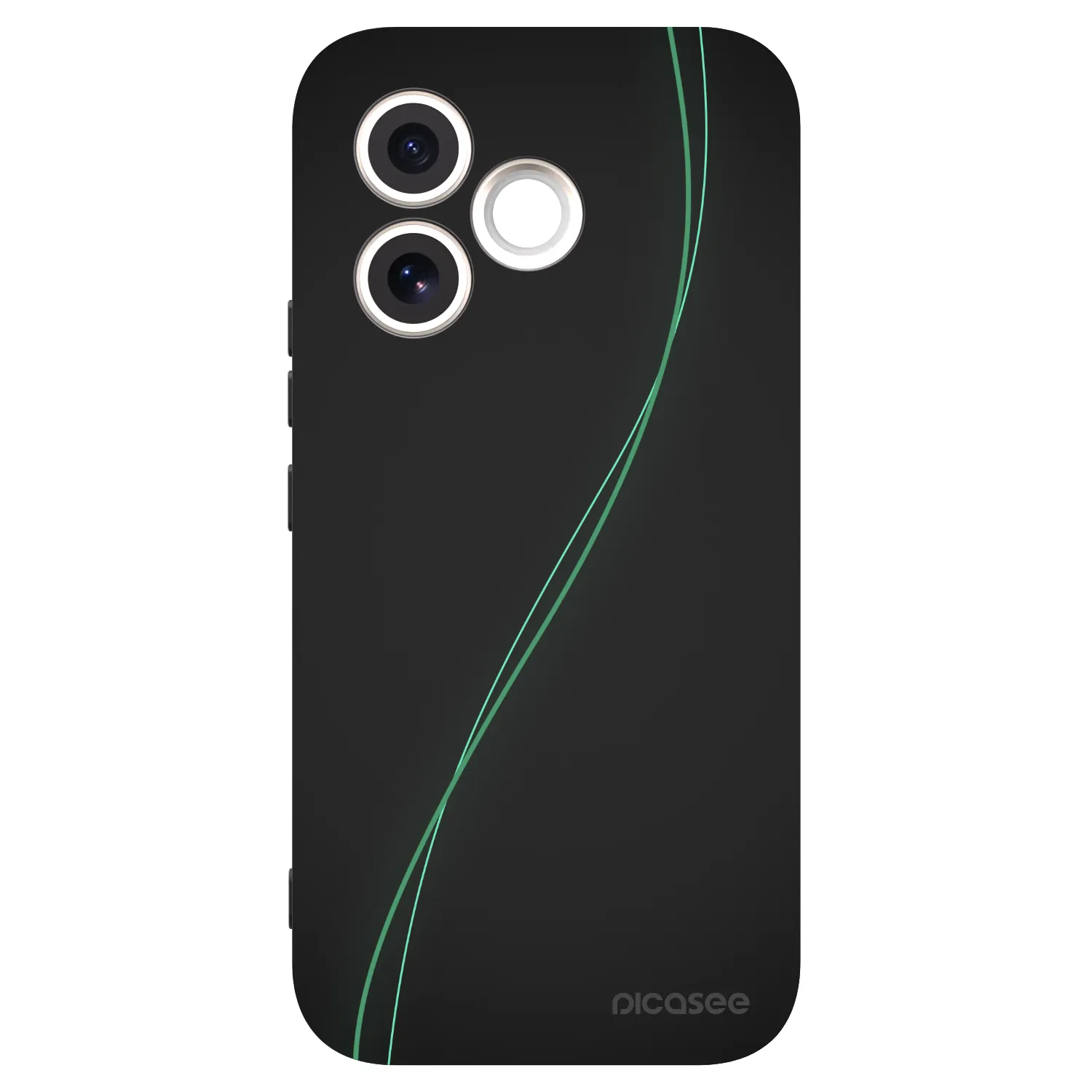Picasee Μαύρη θήκη σιλικόνης για Honor 600 Lite - Be Different