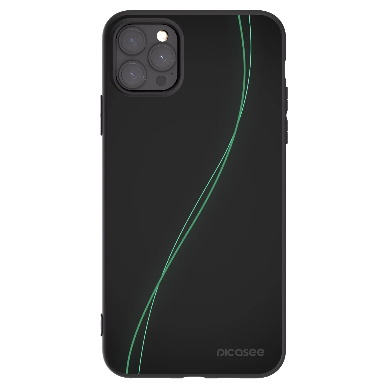Picasee Μαύρη θήκη σιλικόνης για Apple iPhone 11 Pro Max - Be Different