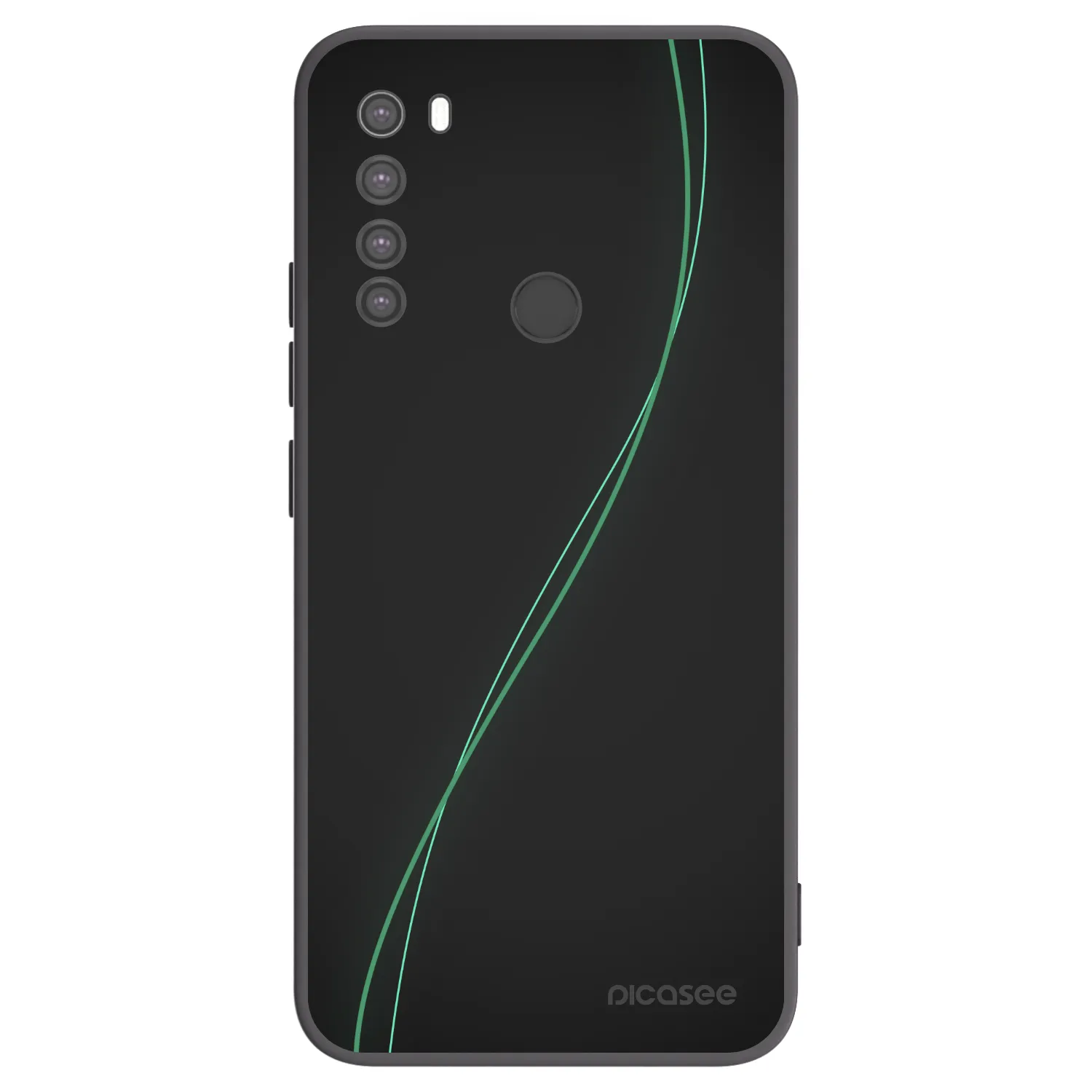 Picasee Μαύρη θήκη σιλικόνης για Xiaomi Redmi Note 8 - Be Different