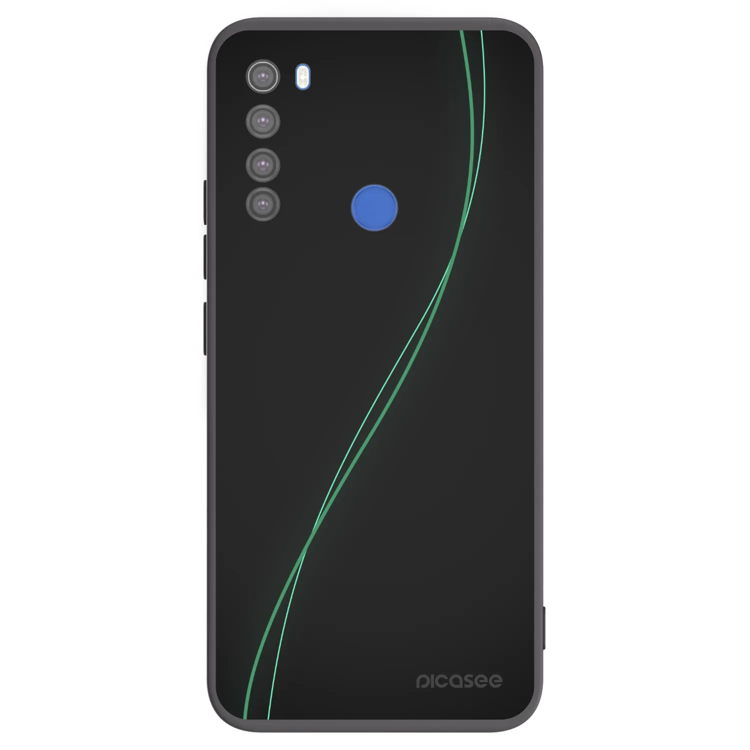 Picasee Μαύρη θήκη σιλικόνης για Xiaomi Redmi Note 8T - Be Different