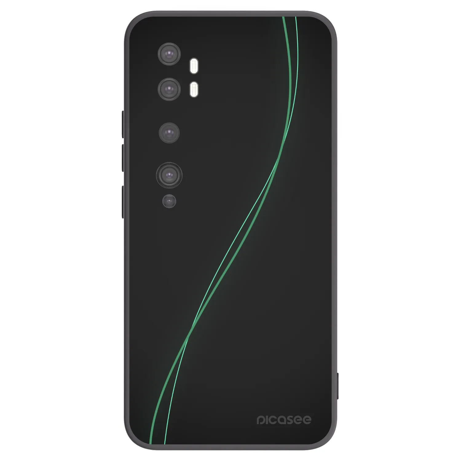 Picasee Μαύρη θήκη σιλικόνης για Xiaomi Mi Note 10 (Pro) - Be Different
