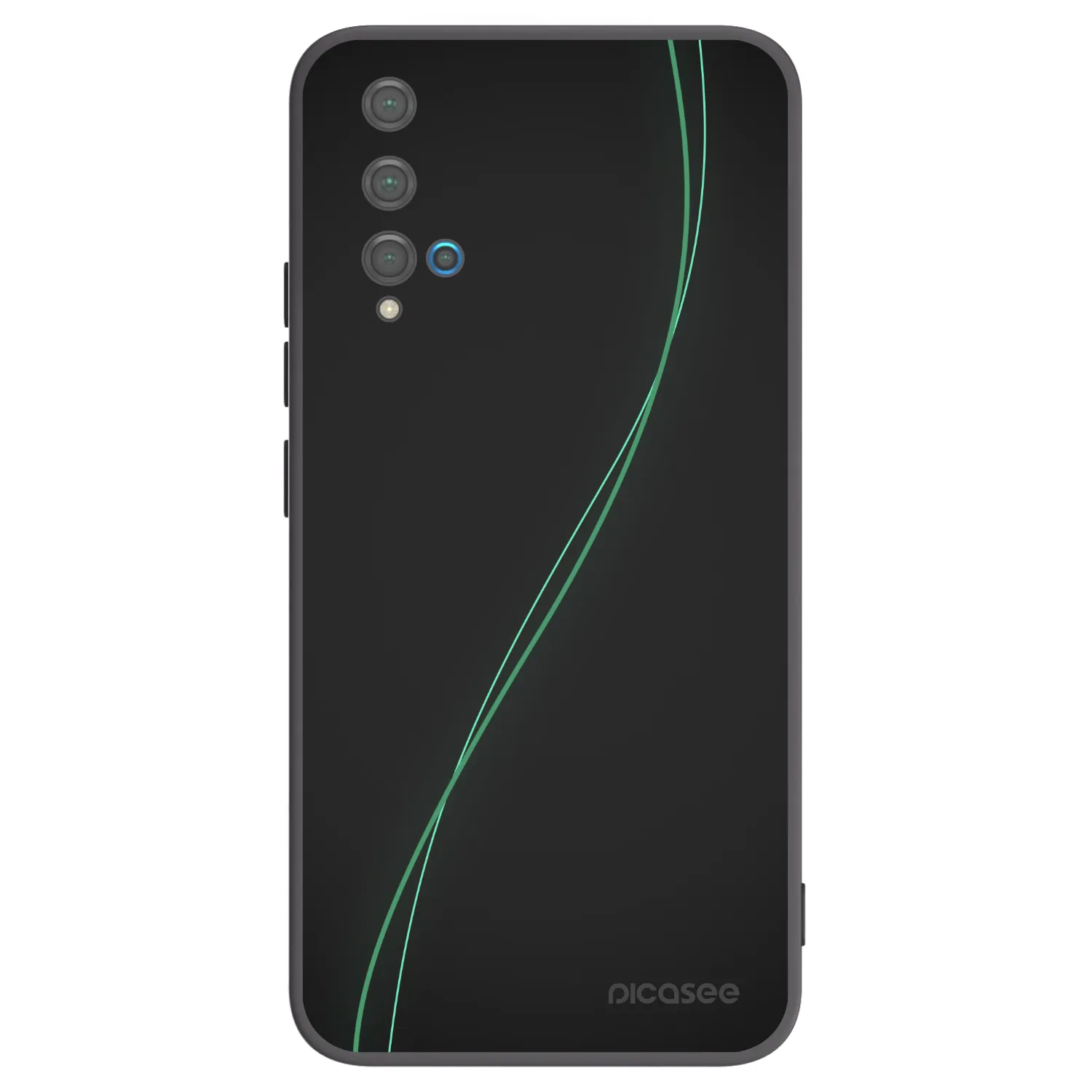 Picasee Μαύρη θήκη σιλικόνης για Huawei Nova 5T - Be Different