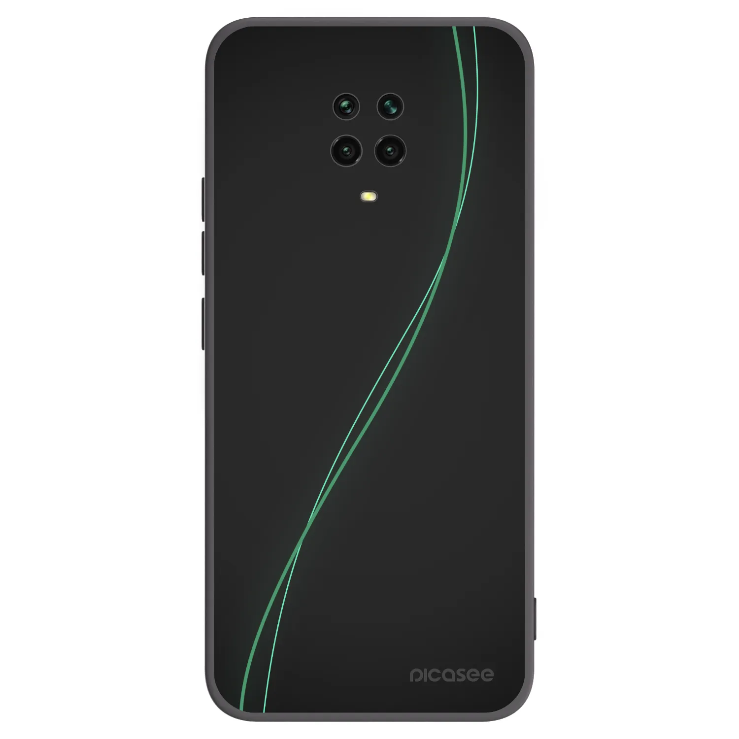 Picasee Μαύρη θήκη σιλικόνης για Xiaomi Redmi Note 9 Pro - Be Different